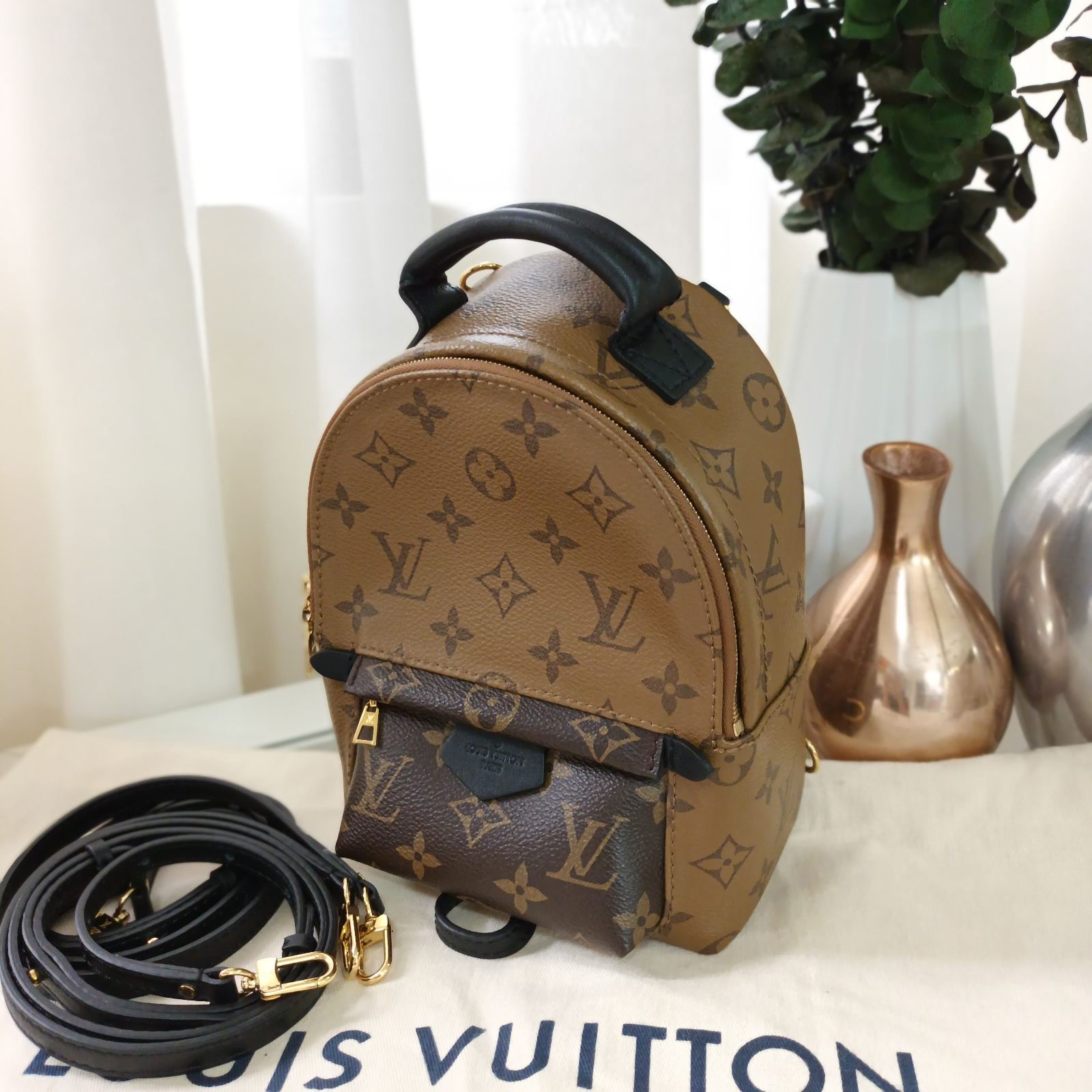 LOUIS VUITTON PALM SPRINGS MINI vs MCM MINI BACKPACK COMPARISION 