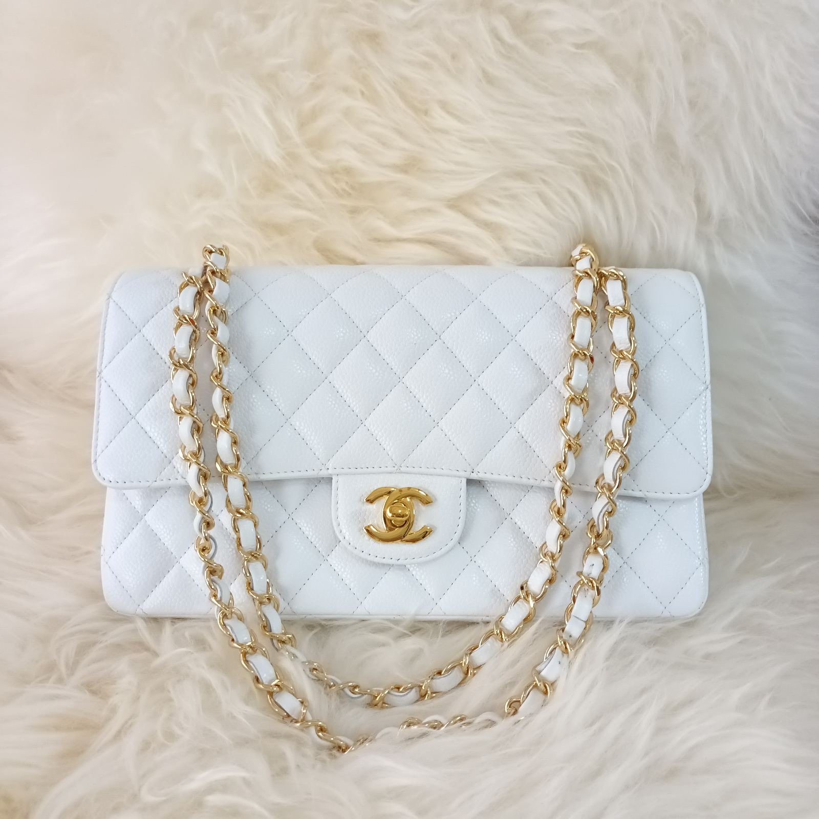 Chanel Black Quilted Caviar Small Classic Double Flap Bag Gold Hardware   Madison Avenue Couture