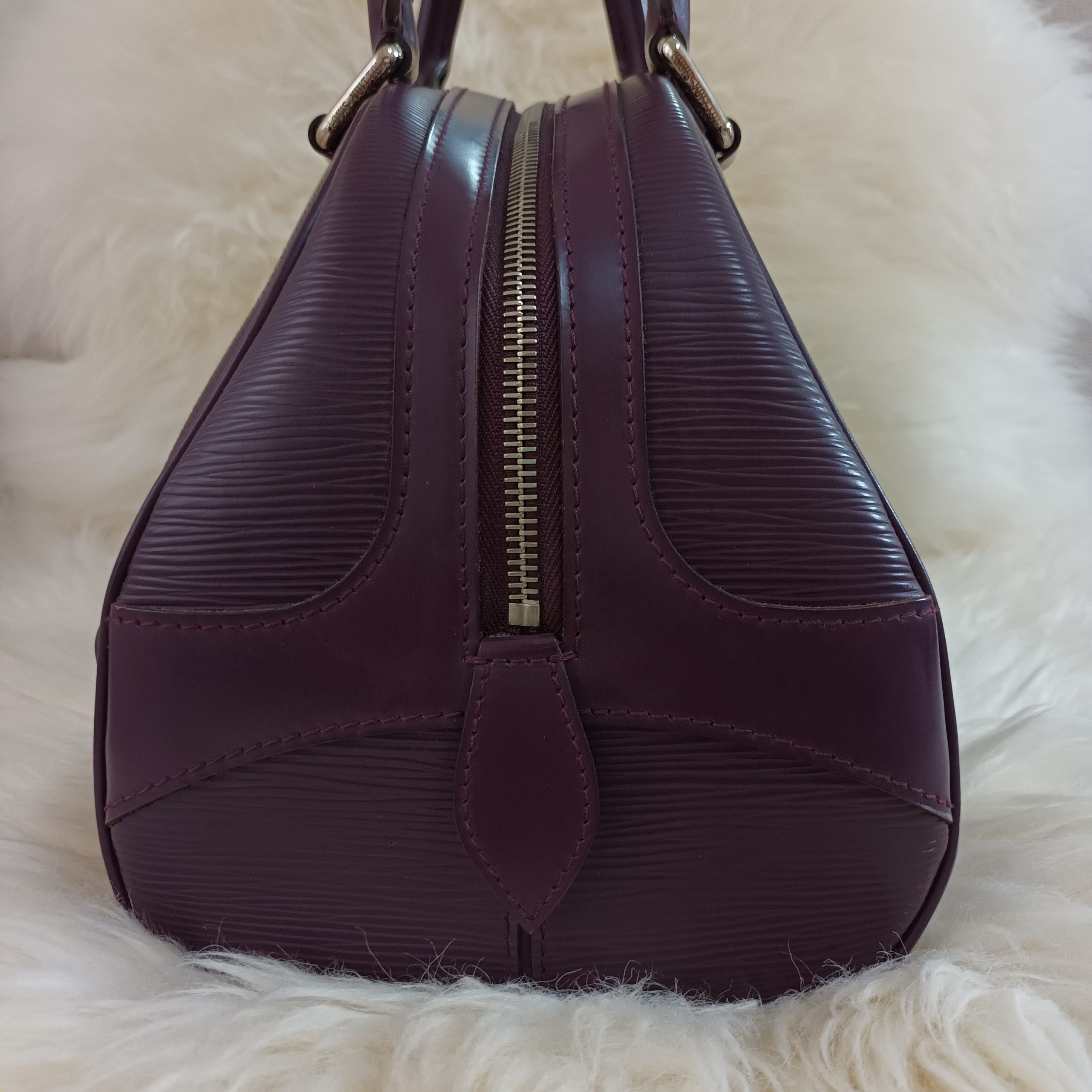 Louis Vuitton Purple Epi Leather Bowling Montaigne GM Bag Louis Vuitton