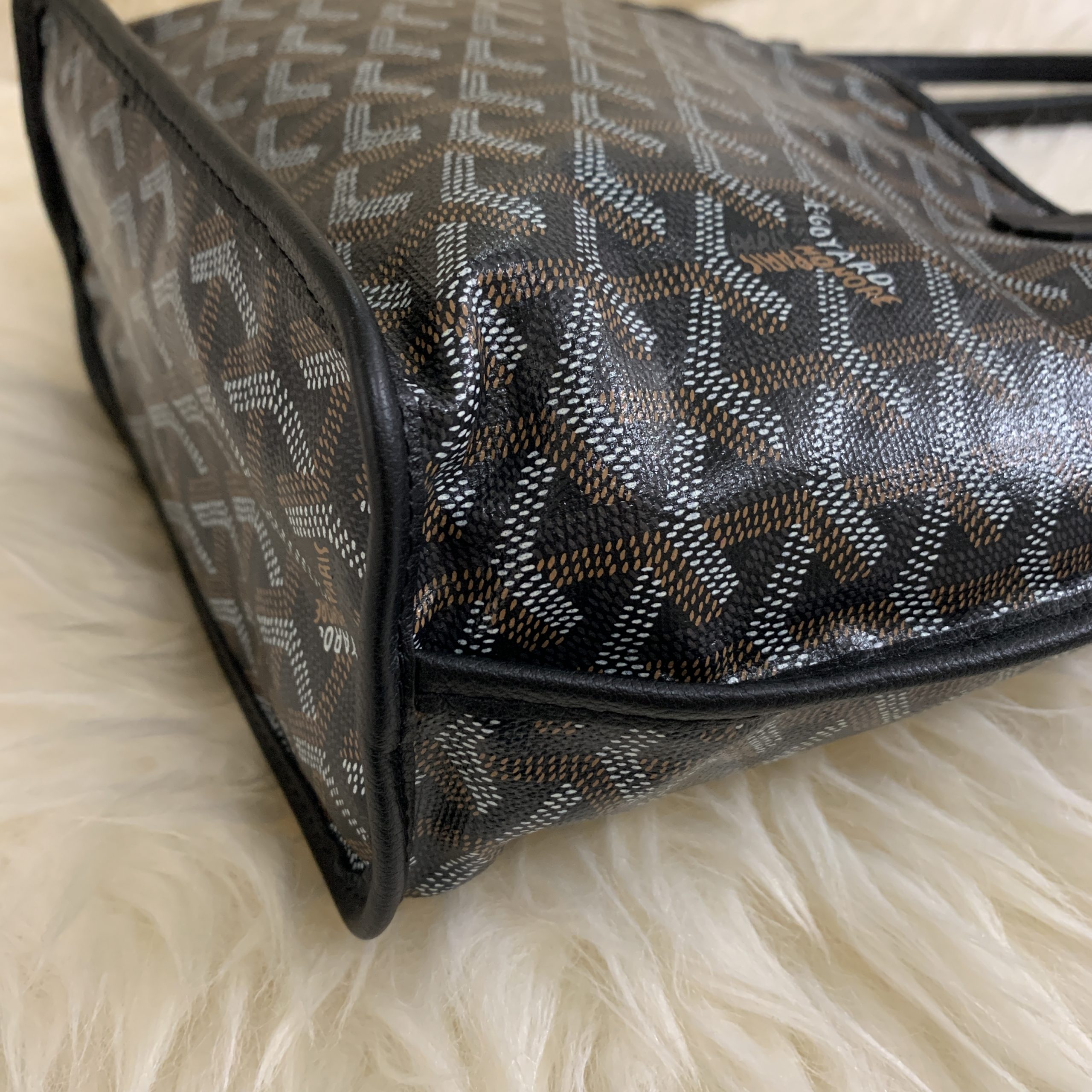 Goyard Mini Tote Reversible Black/Brown - NOBLEMARS