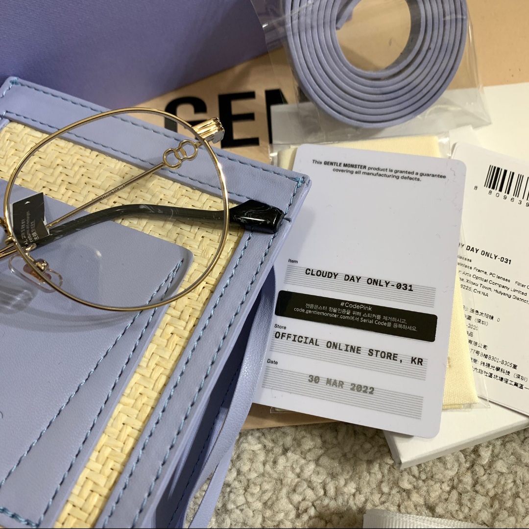 [WTS] [USA] blackpink jennie jentle garden x gentle monster  glasses/sunglasses (angel 01, cloudy day only 02, and cloudy day only 031)  - see comment : r/kpopforsale