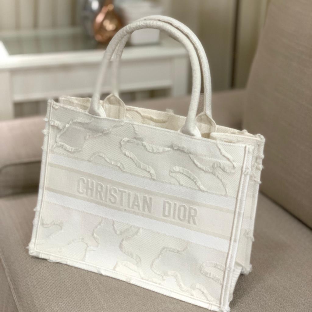 Christian Dior Embroidered Camouflage Mini Book Tote