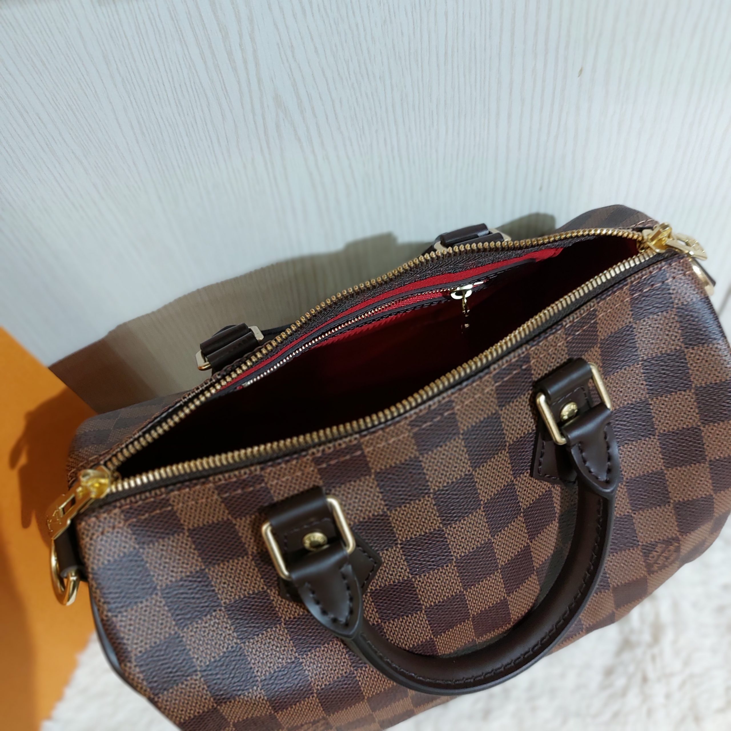 Louis Vuitton Damier Ebene Canvas Speedy Bandouliere 25, myGemma, SG