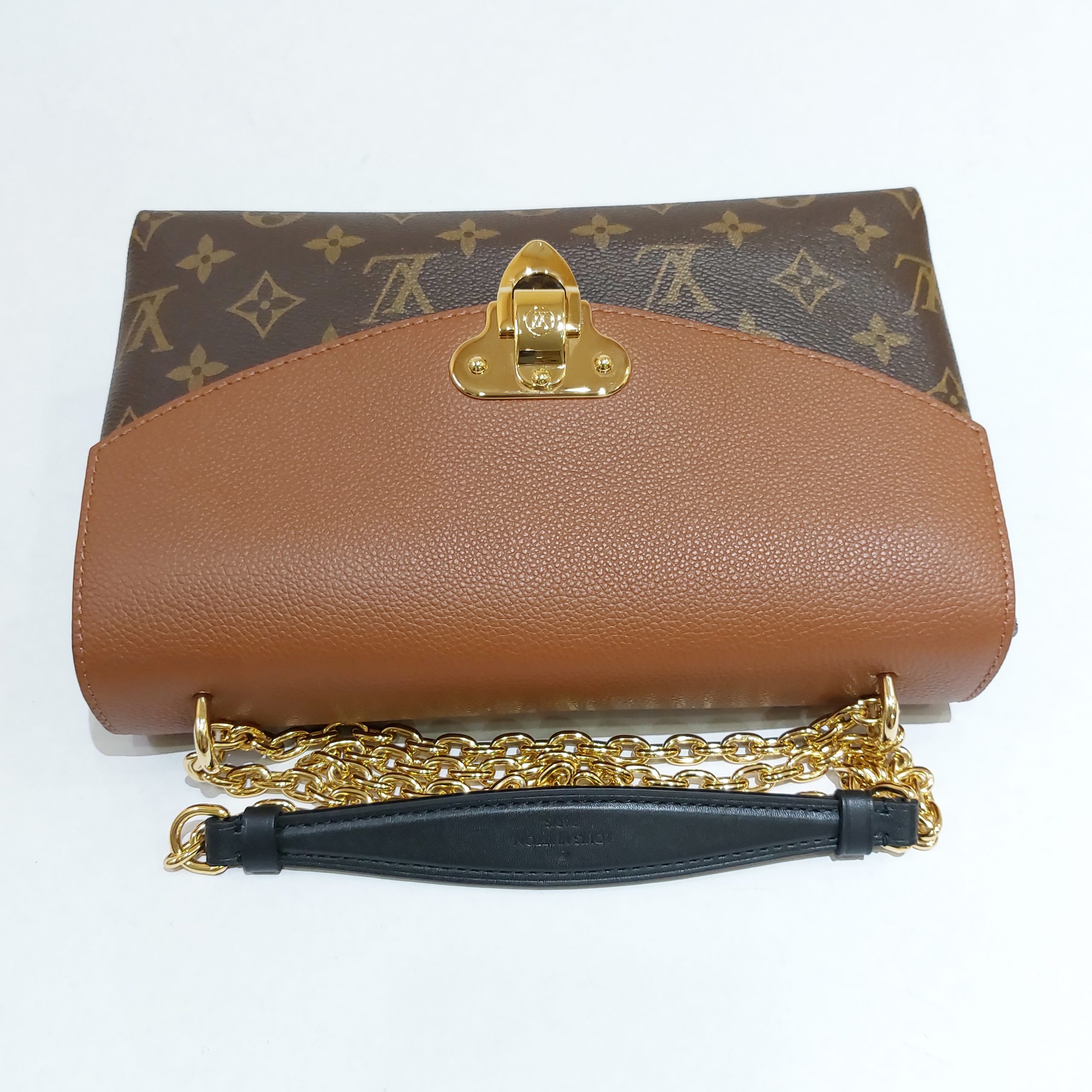 Louis Vuitton Saint Placide Shoulder Bag in Black and Brown Leather and  Canvas Cloth ref.970512 - Joli Closet