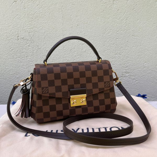 Croisette Damier Ebene Compact Crossbody