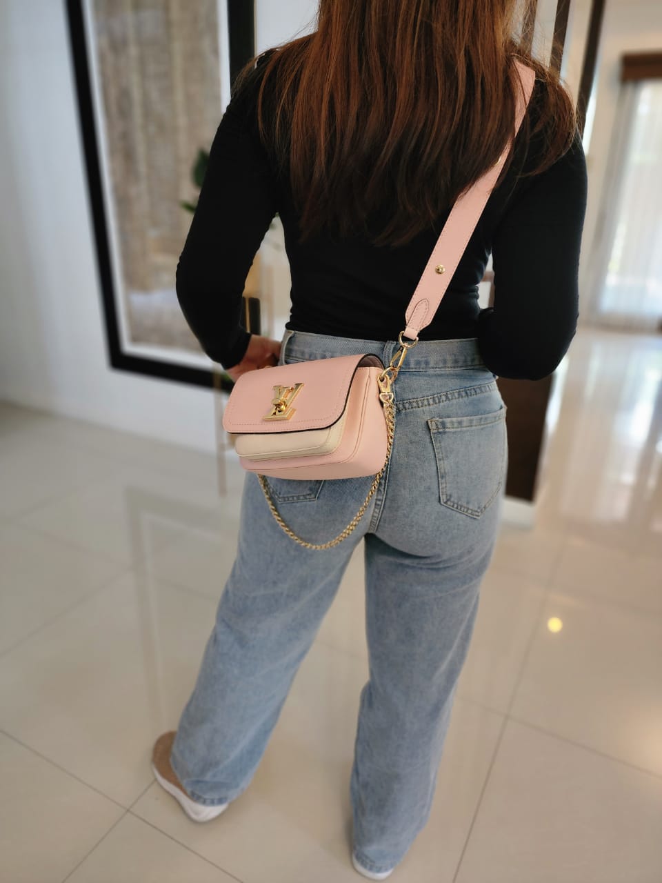 Louis Vuitton Lockme Pink Shoulder Bag