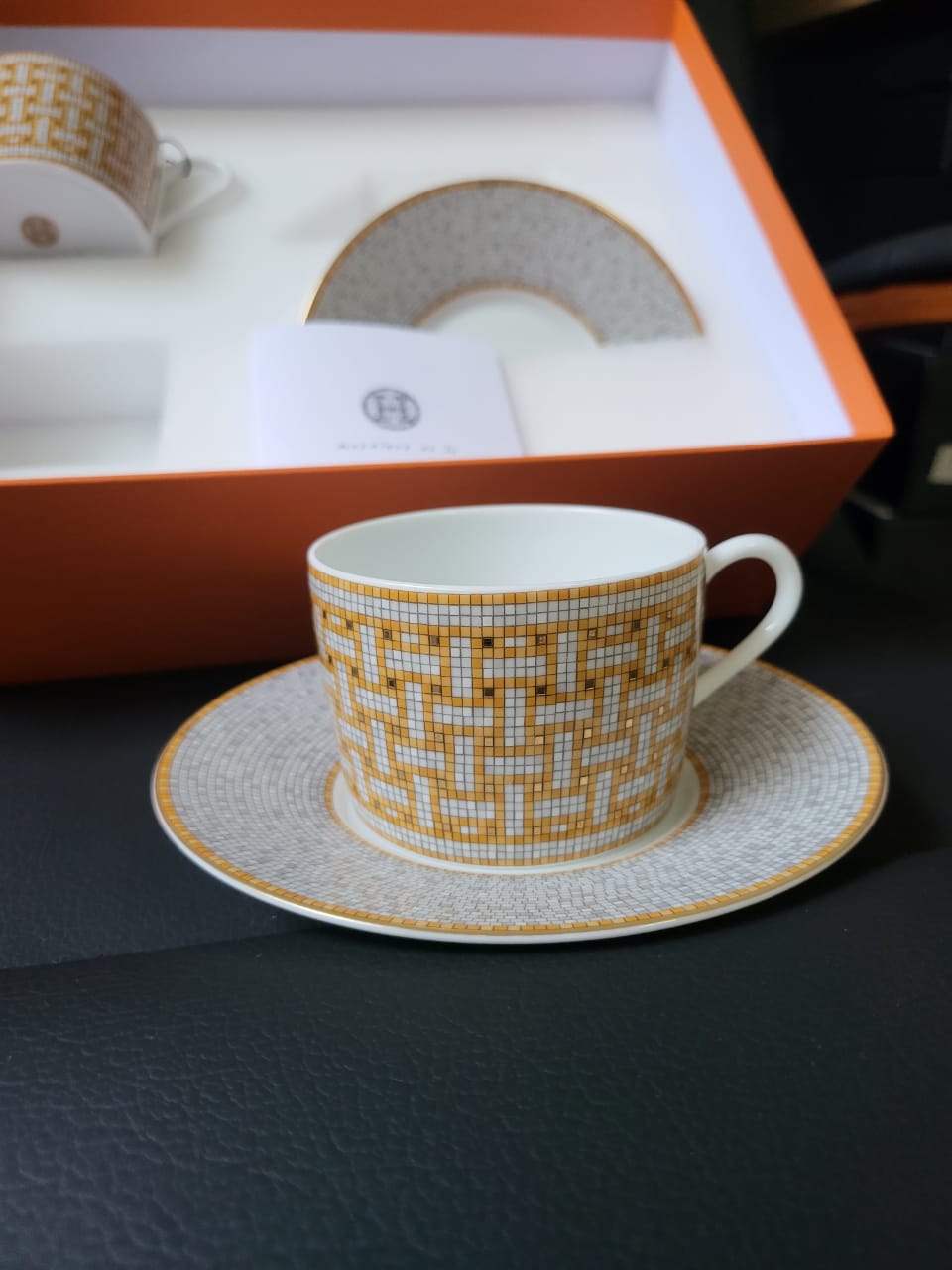 Elegant Hermes, LV, Burberry coffee cup mug Cup and Saucers with