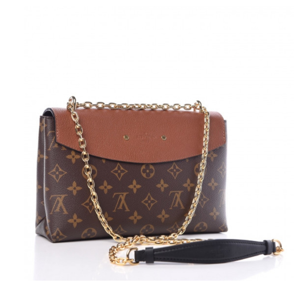 Louis Vuitton Saint Placide Shoulder Bag in Black and Brown Leather and  Canvas Cloth ref.970512 - Joli Closet