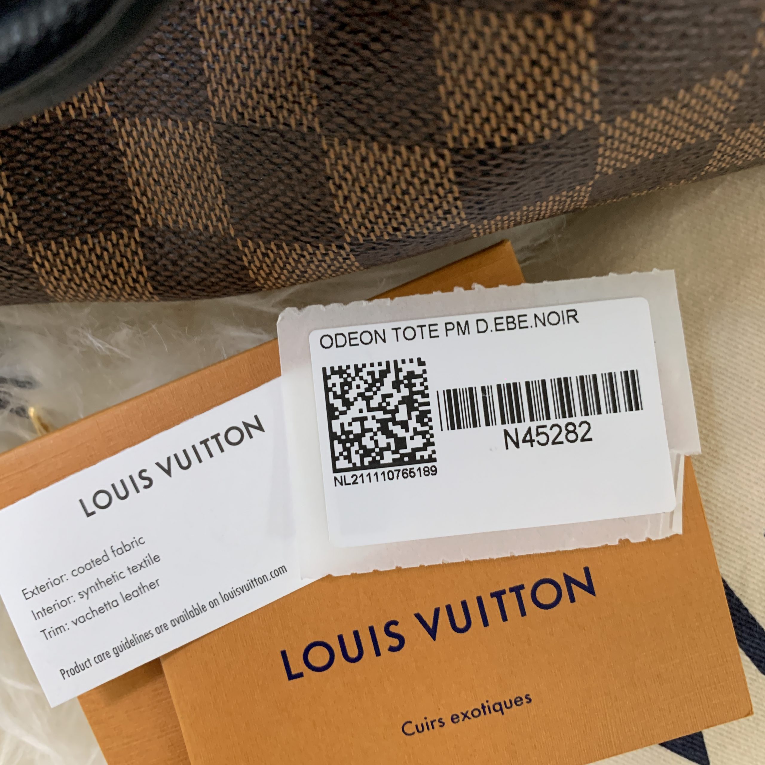 Louis Vuitton Damier Ebene Odeon Tote PM Black - BrandConscious Authentics