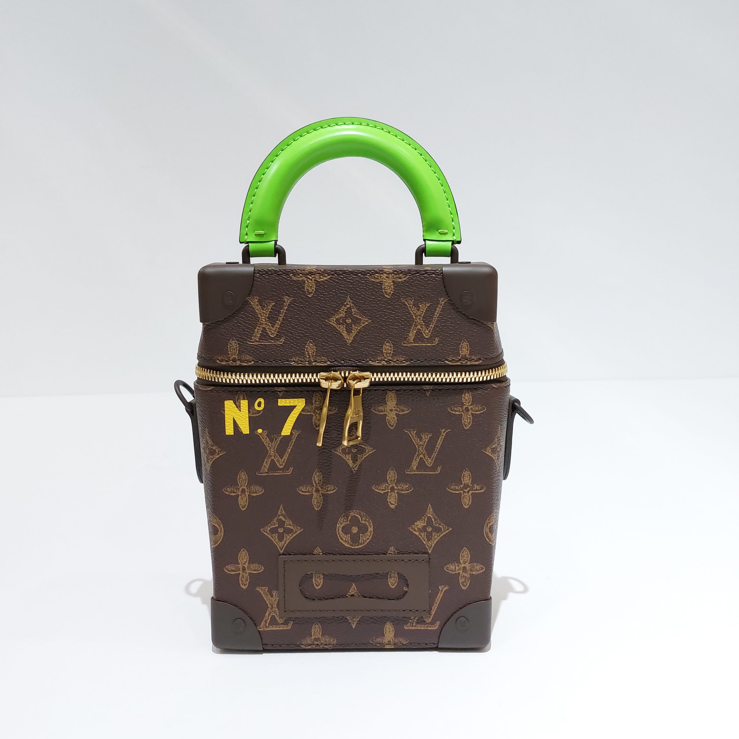 Louis Vuitton Vertical Box Trunk Bag SS22 Monogram/Green Virgil