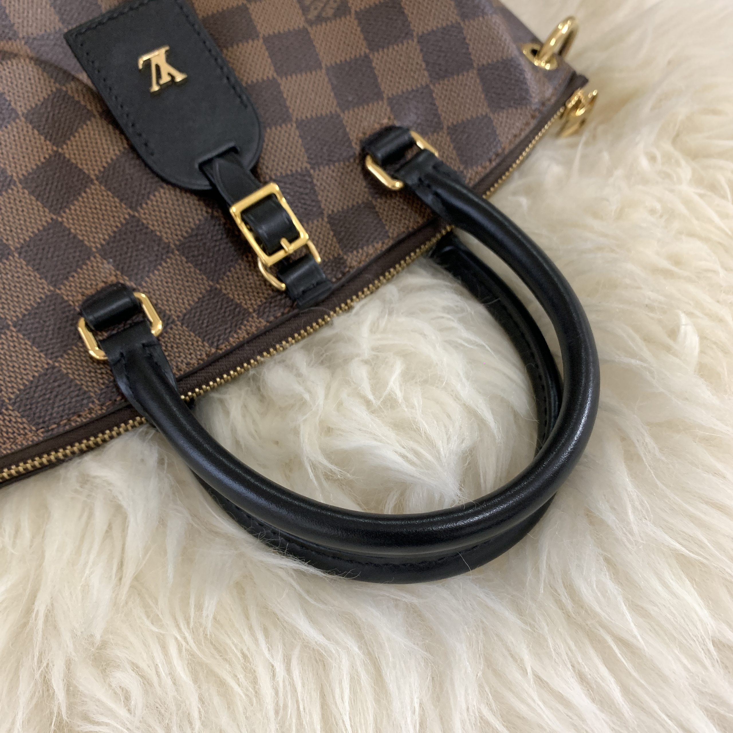 Louis Vuitton Damier Ebene Odeon Tote PM Black - BrandConscious