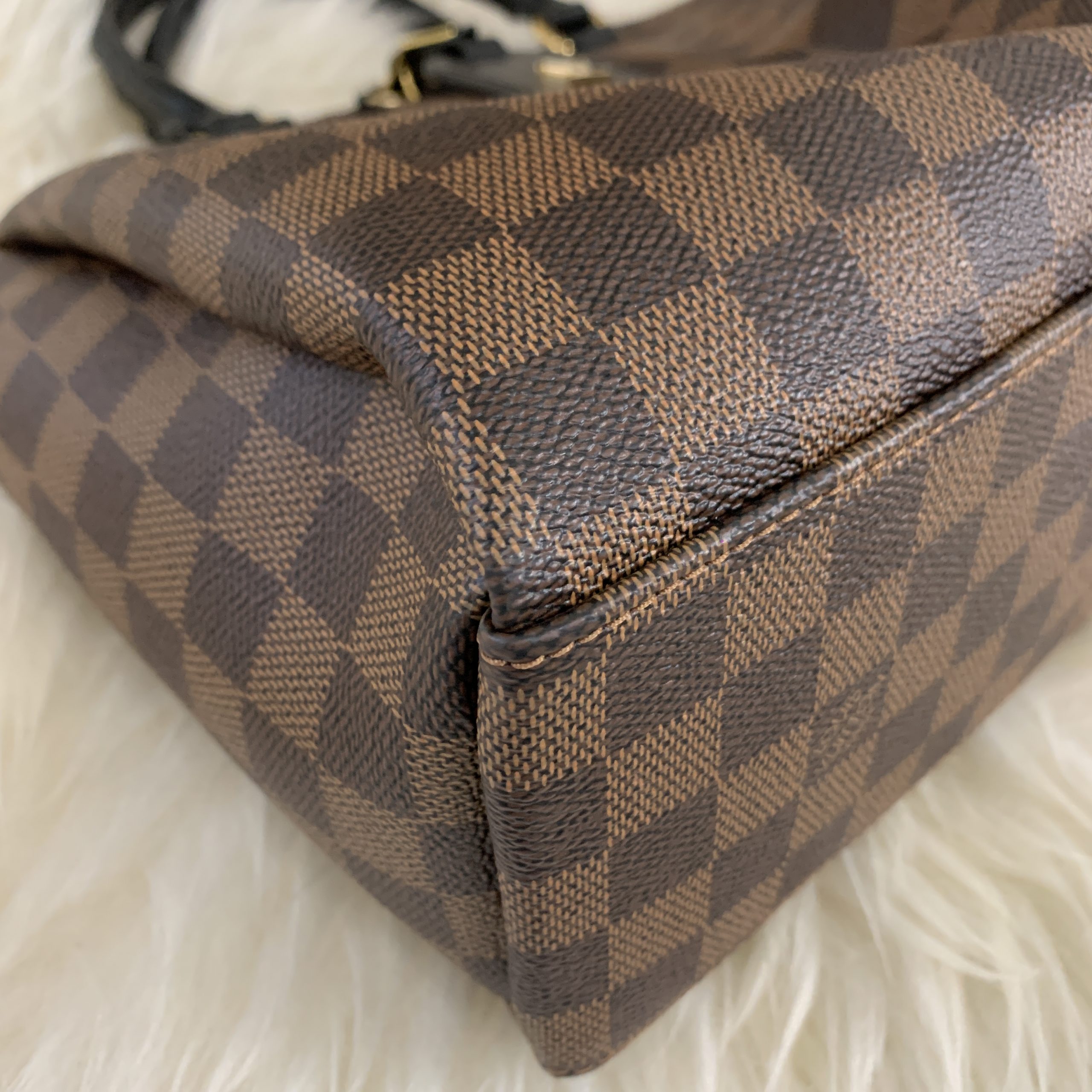 LOUIS VUITTON Damier Ebene Odeon Tote PM Black 1287119