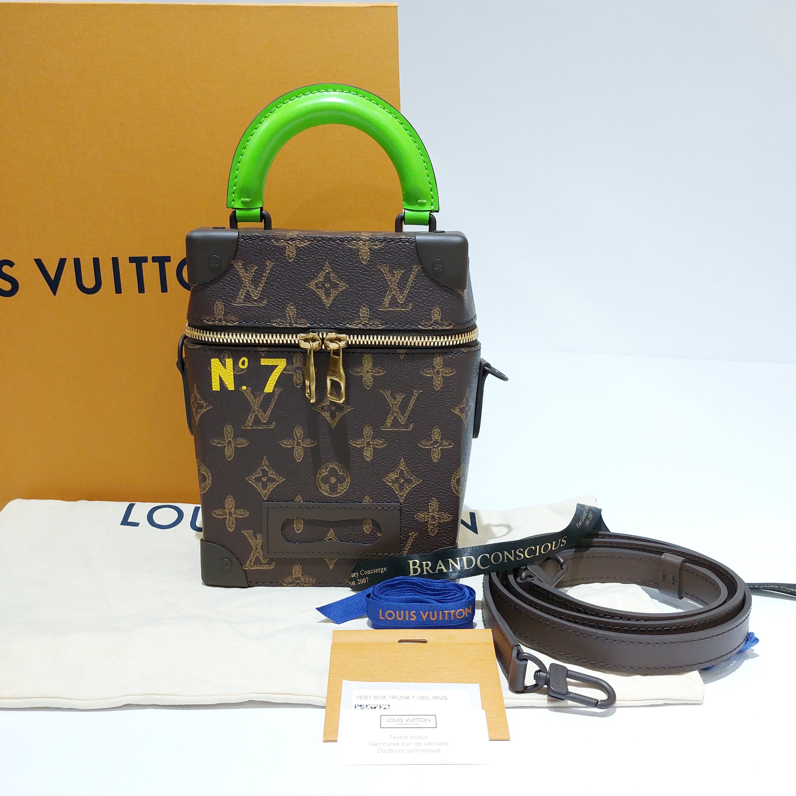 Louis Vuitton Vertical Box Trunk Monogram Brown in Coated Canvas with  Gold-tone - US