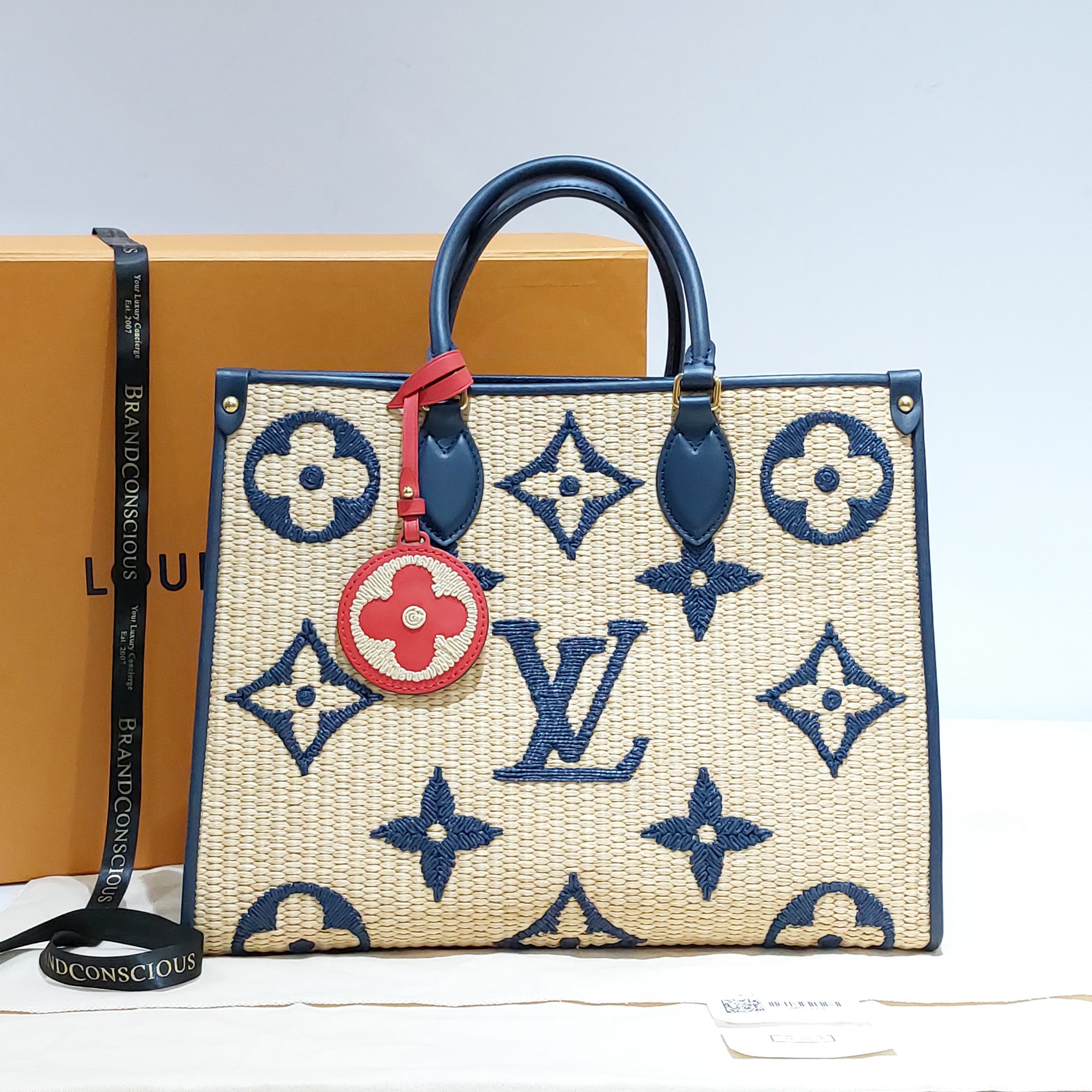 Louis Vuitton On The Go MM Blue - BrandConscious Authentics