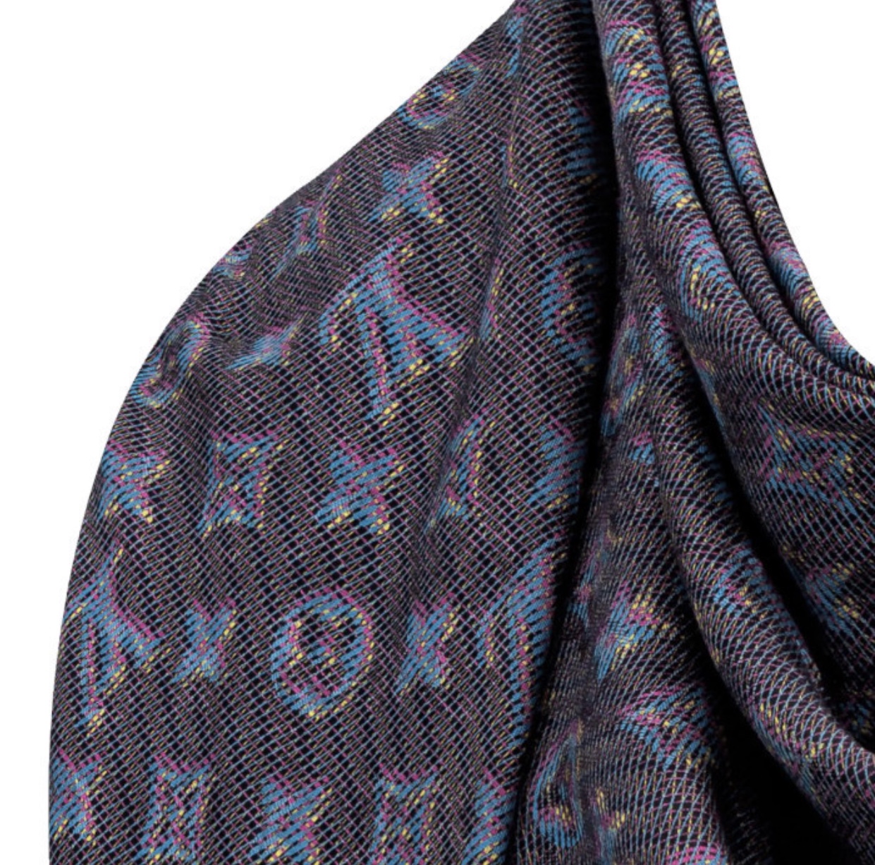Louis Vuitton Daily Blue Monogram Wool Cotton Silk Stole – Fashion Reloved