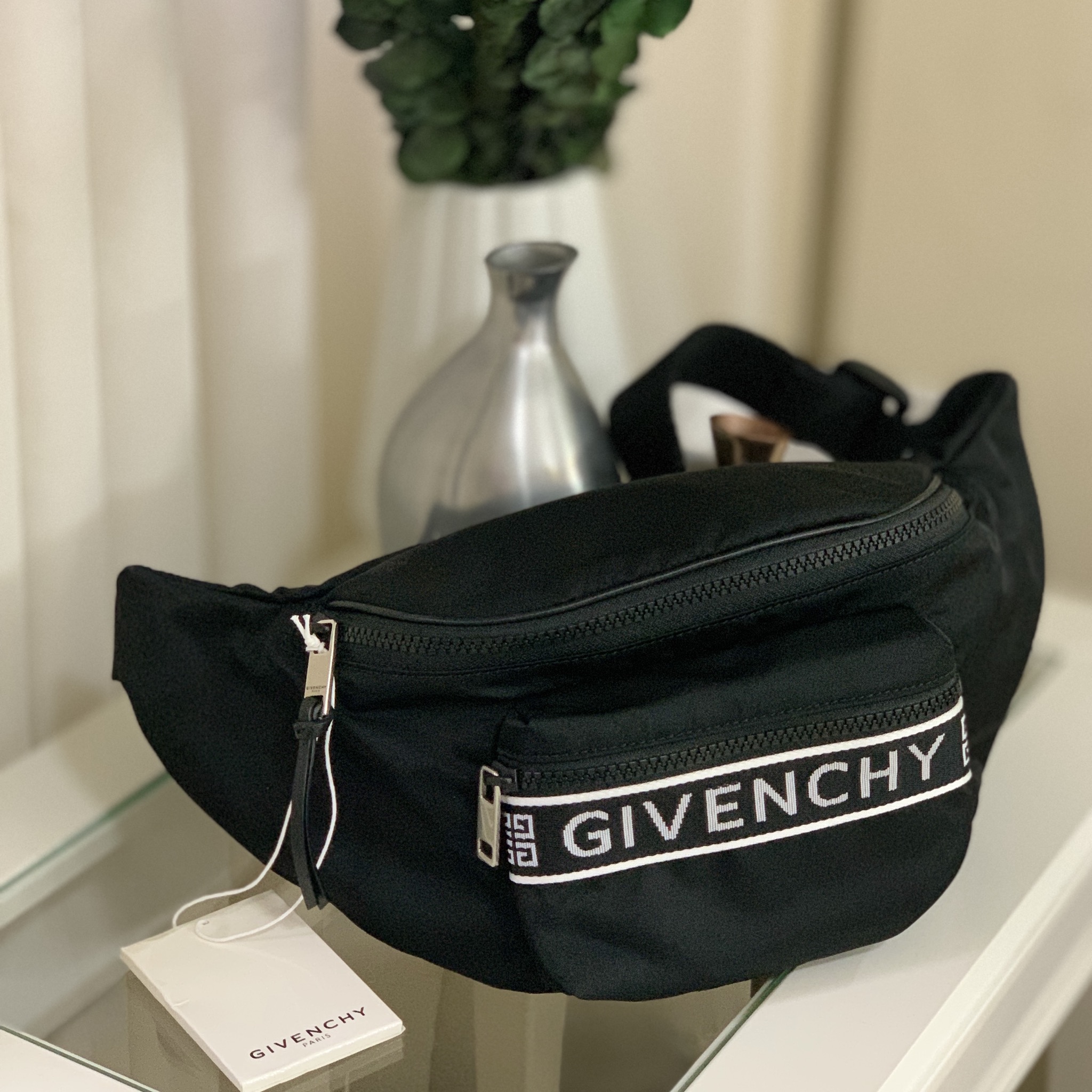 Givenchy Light 3 Nylon Black Belt Bag - BrandConscious Authentics