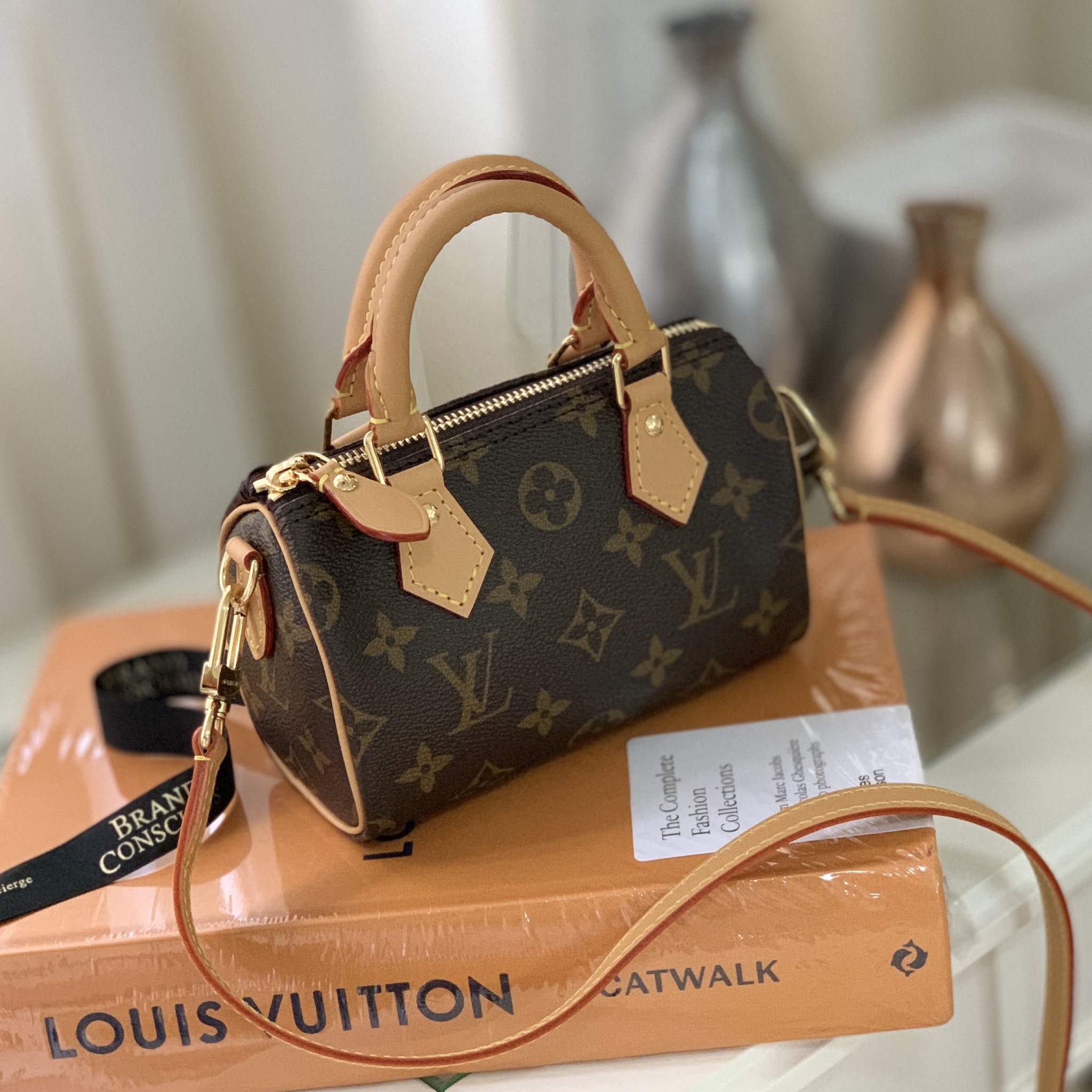 Louis Vuitton Nano Speedy monogram M81085 Made In France