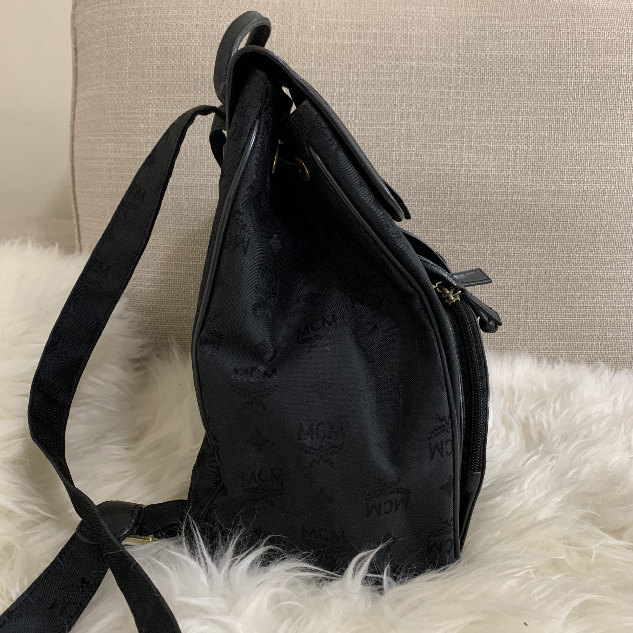 mcm backpack nylon