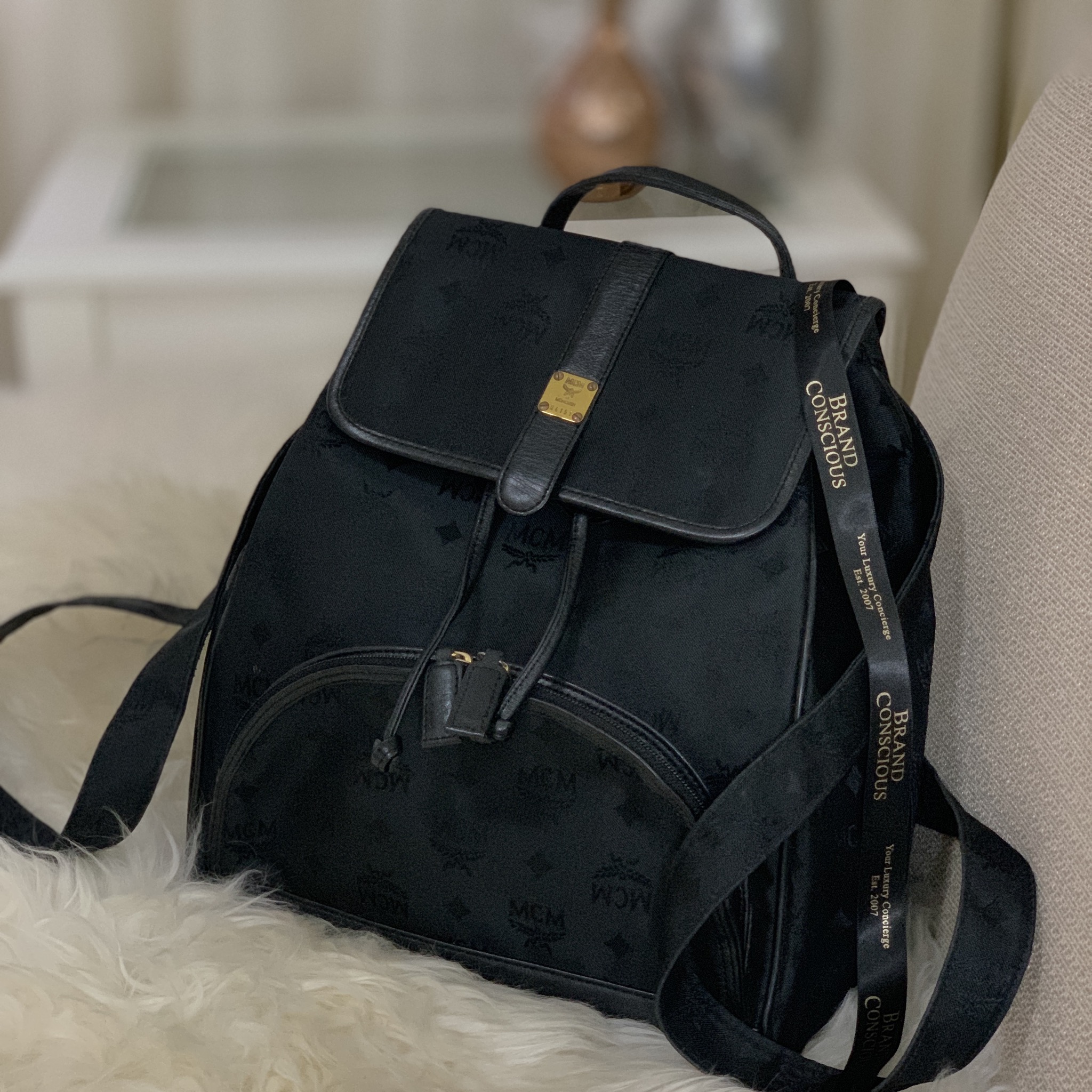 mcm backpack nylon