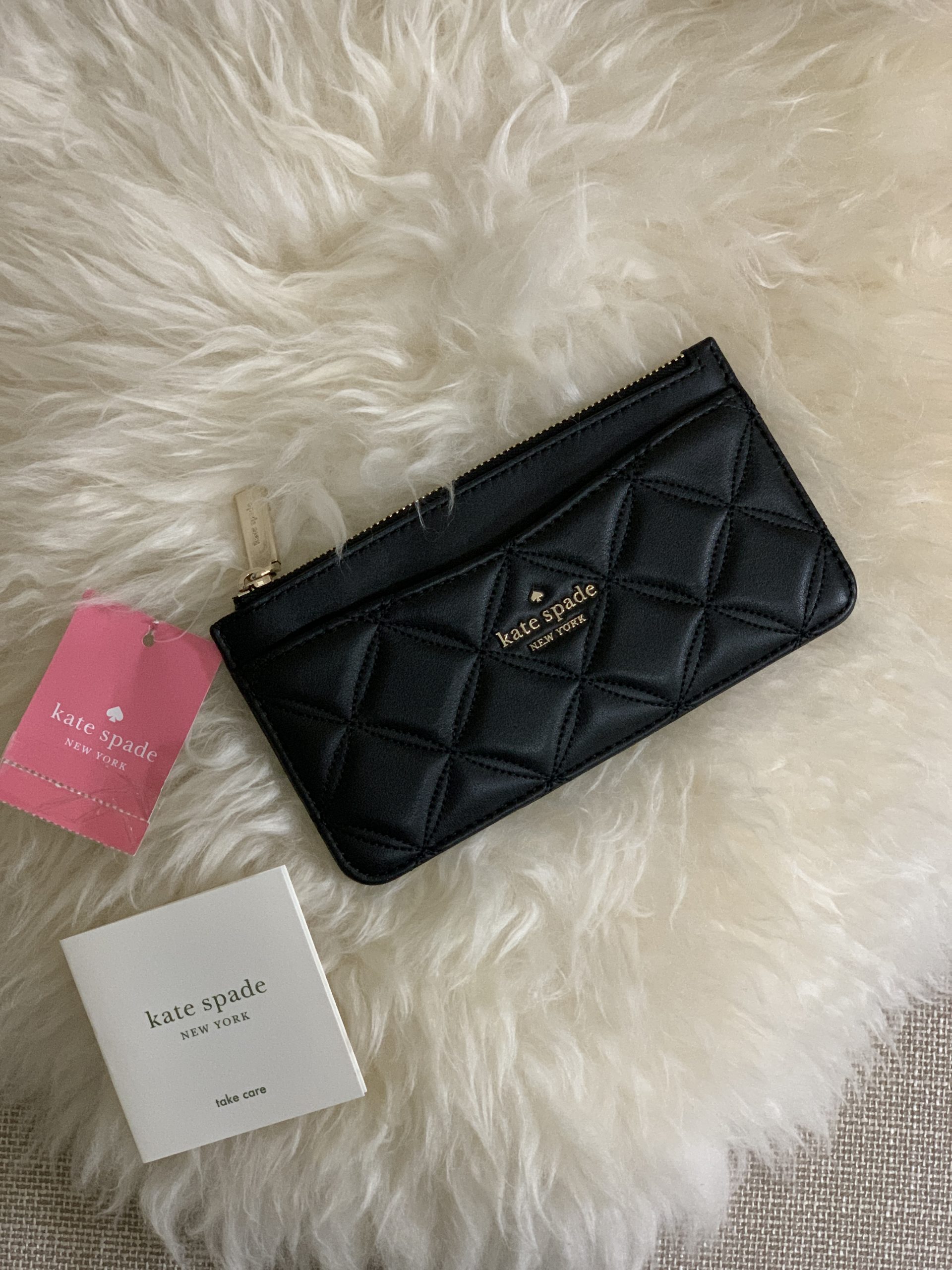 Kate Spade Natalia Large Slim Card Holder Black - BrandConscious Authentics