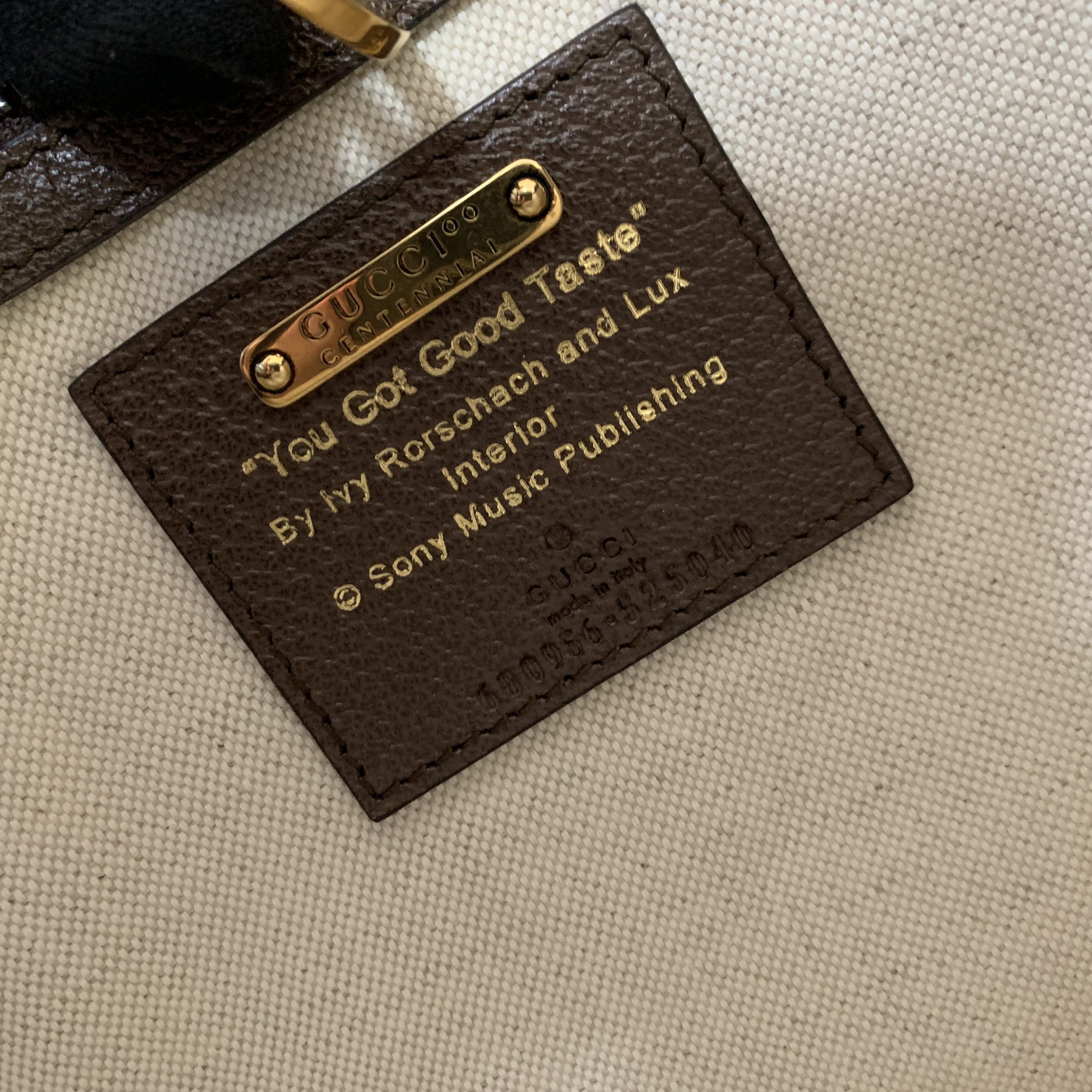 Gucci 100 Centennial Music Small Tote Bag