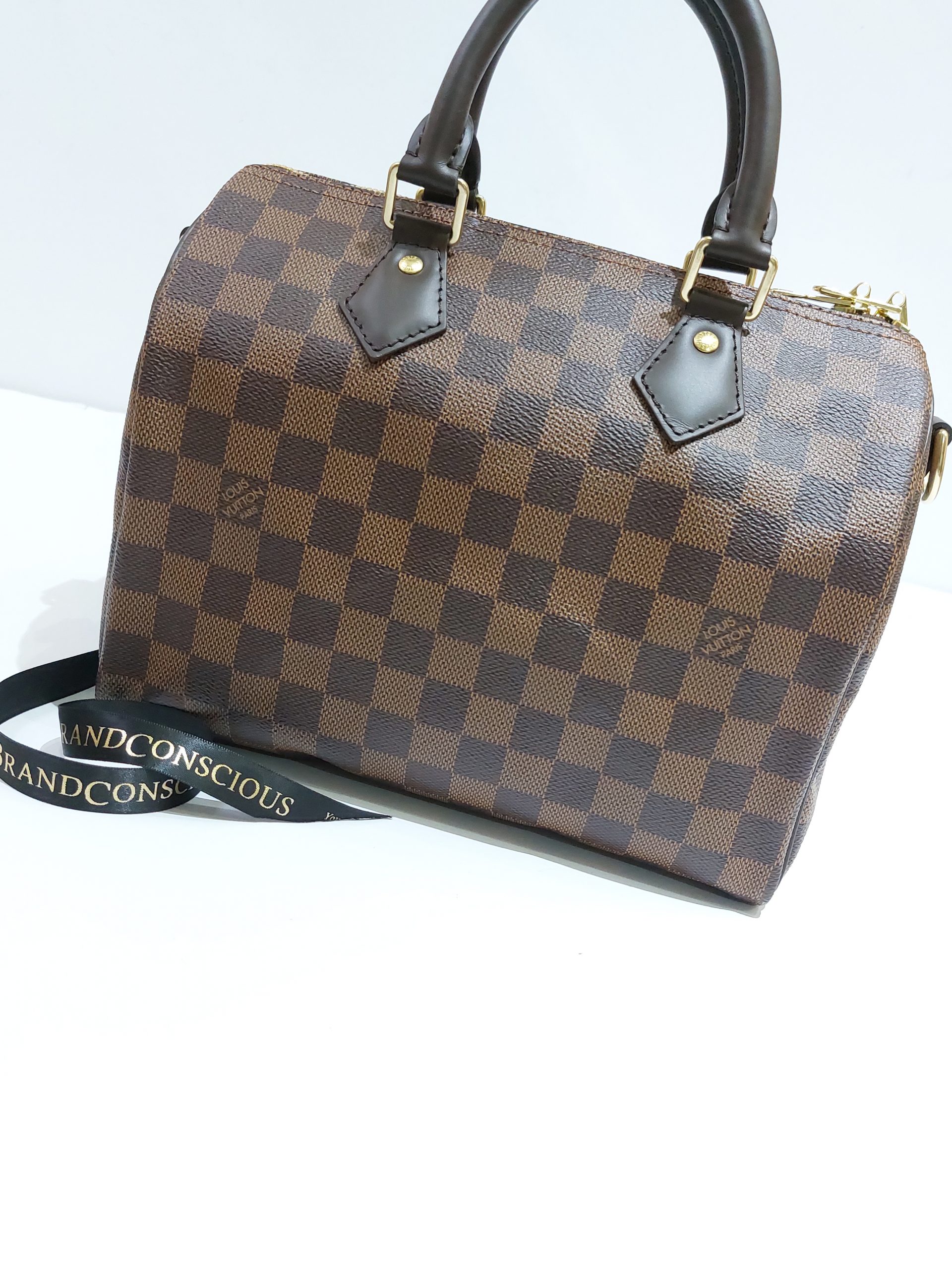 3D model Louis Vuitton Speedy Bandouliere 25 Damier Ebene VR / AR