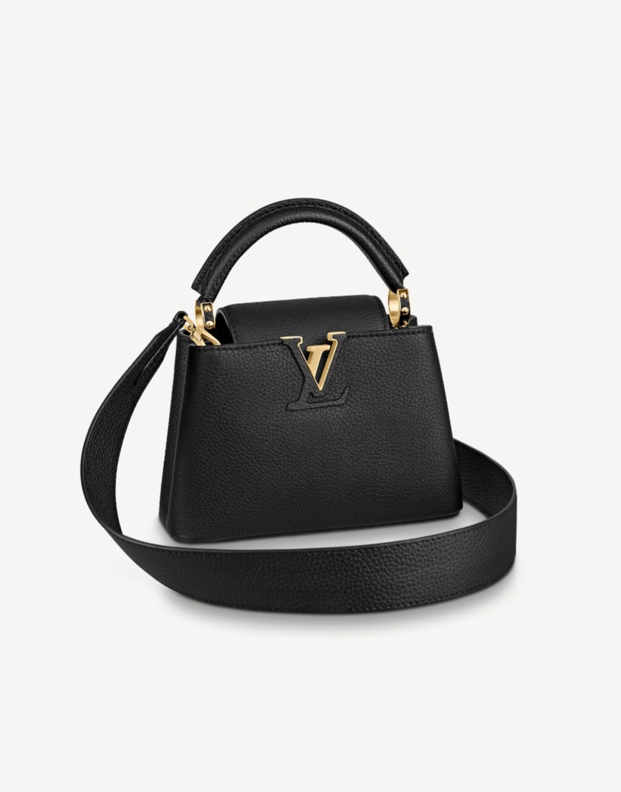 Louis Vuitton Capucines Taurillon Mini Black GHW - BrandConscious