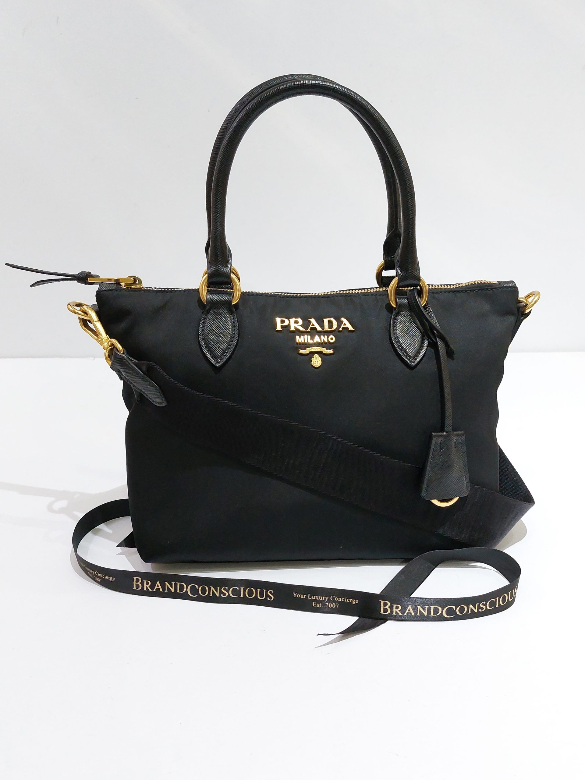 Prada Nylon Tote Black - BrandConscious Authentics