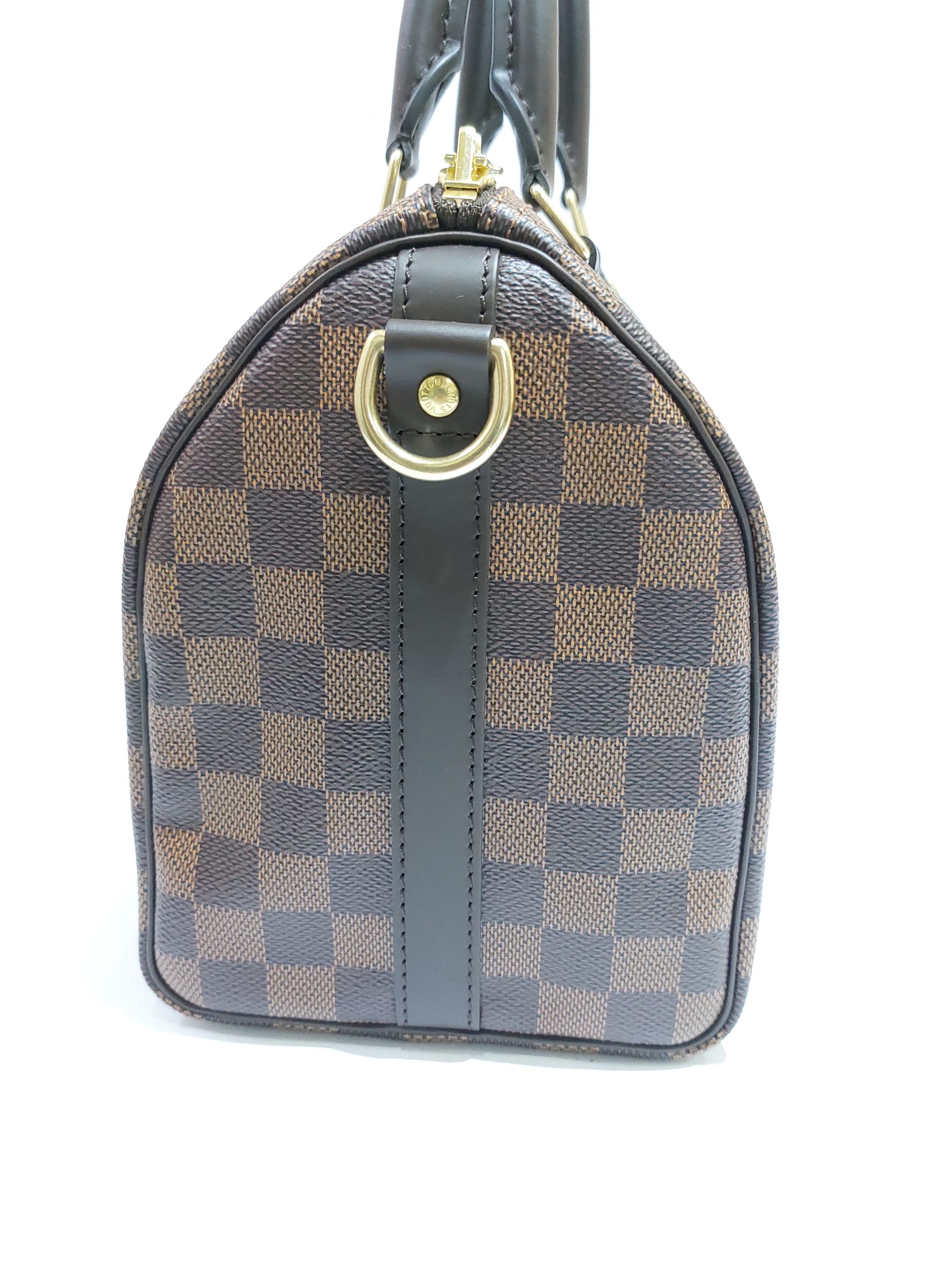 Louis Vuitton Speedy Bandouliere 25 Damier Ebene Canvas GHW