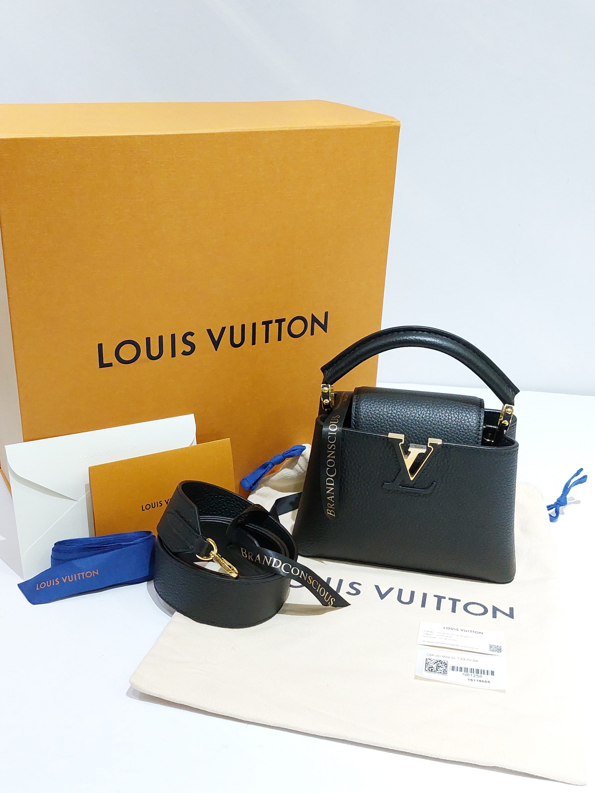 Louis Vuitton Capucines Taurillon Mini Black GHW - BrandConscious