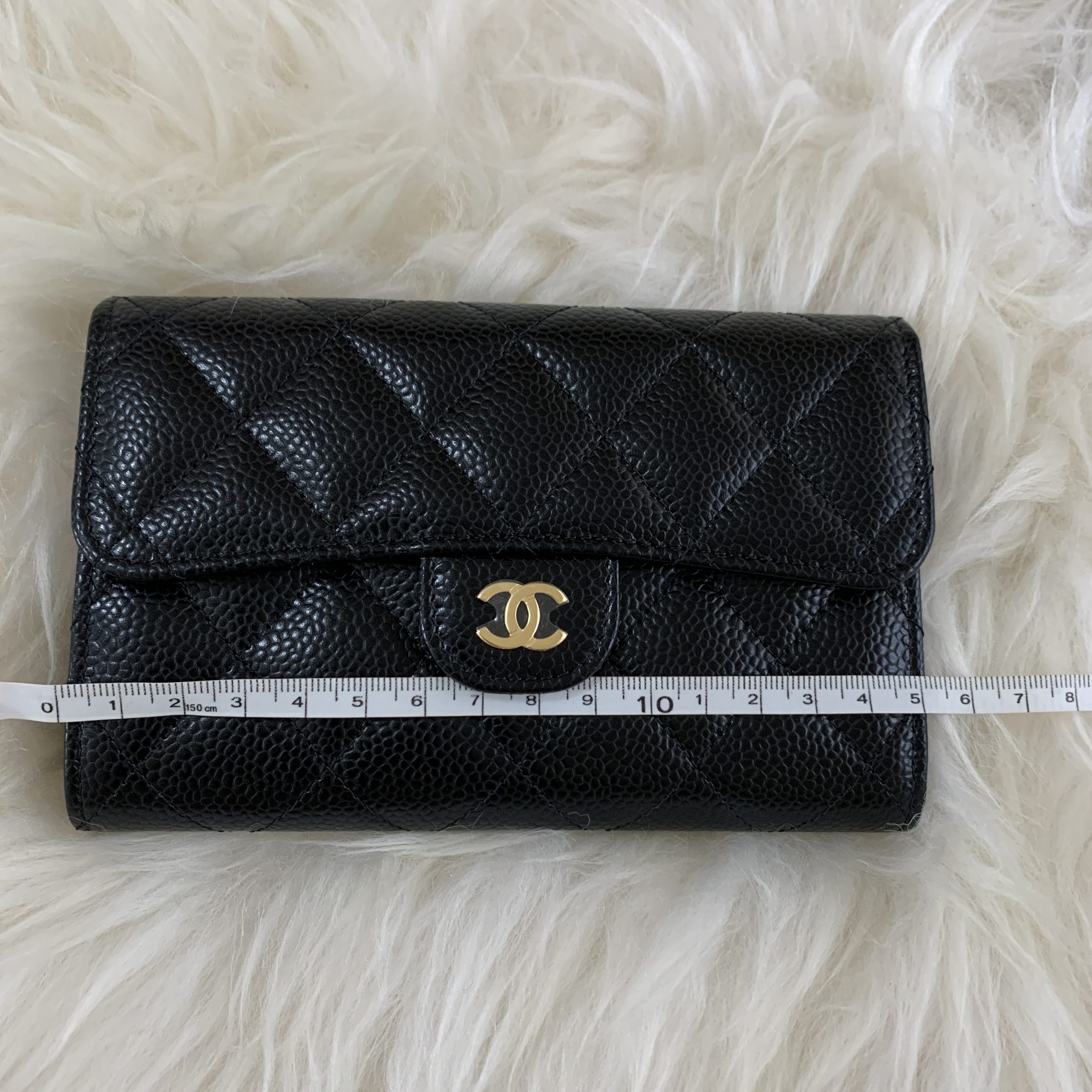 Chanel Classic Flap Wallet Black Caviar Gold Hardware⁣ – Coco Approved  Studio