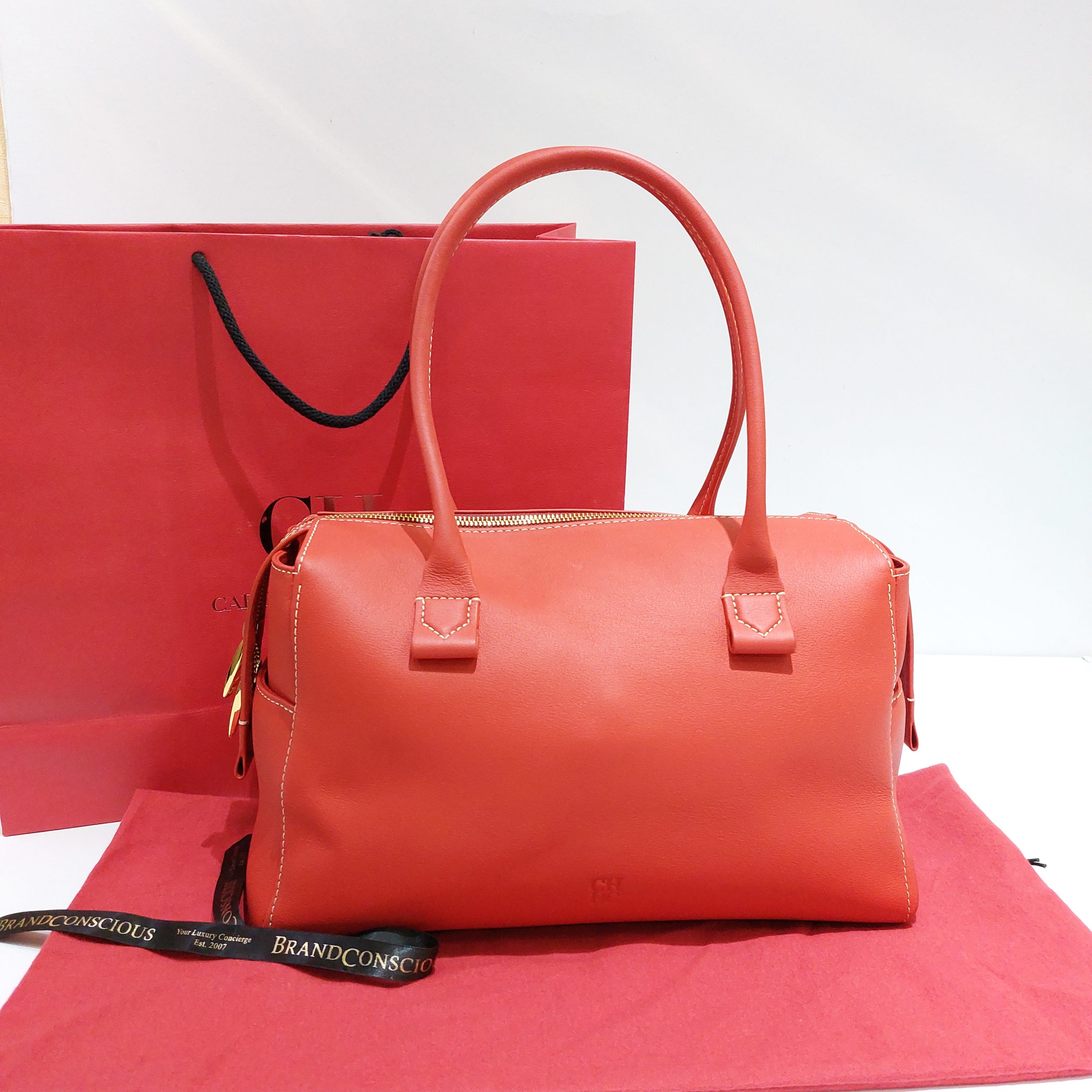 Carolina Herrera Doma Insignia Shoulder Bag - BrandConscious Authentics