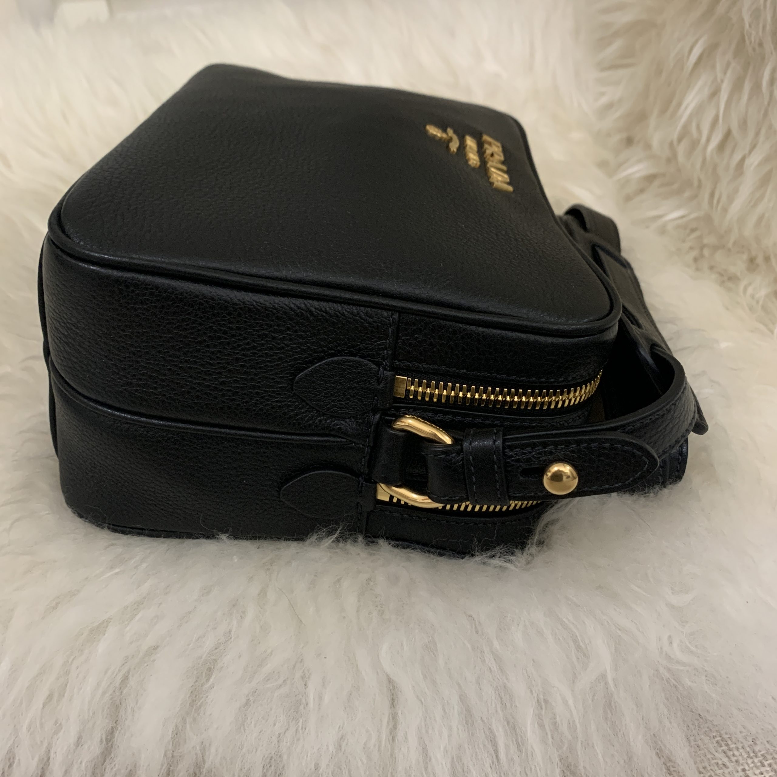 Prada 1BH174 Saffiano Leather Mini Bag Black - BrandConscious Authentics