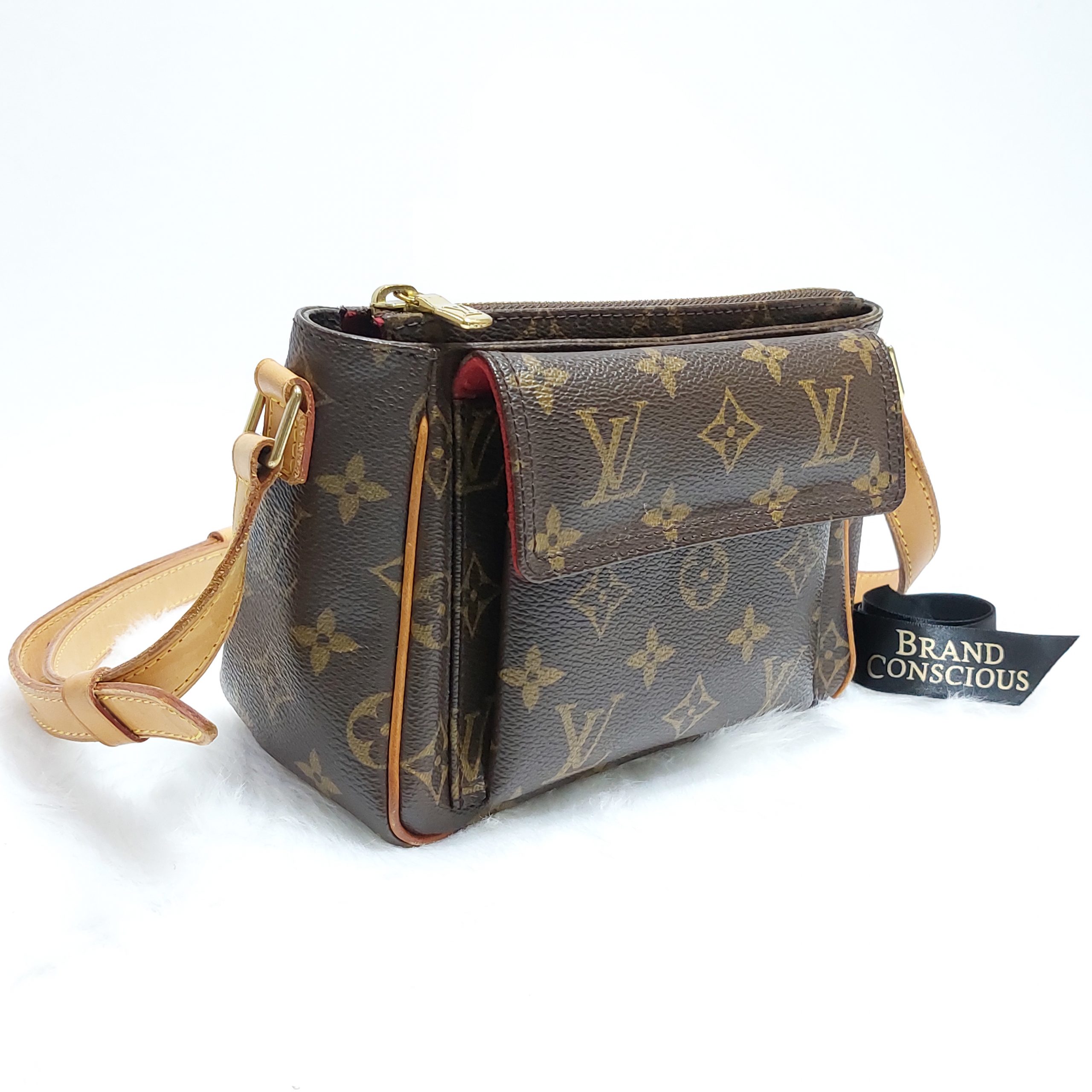 LOUIS VUITTON LV Viva Cite PM Used Shoulder Handbag Monogram M51165 #AG330