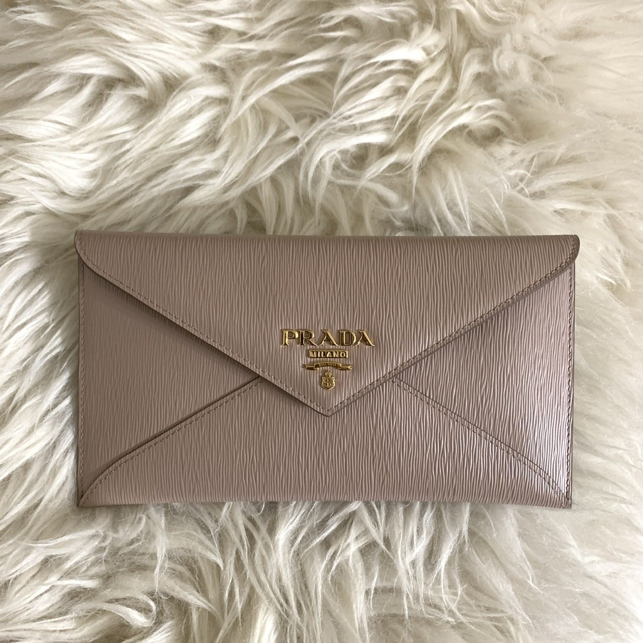 Prada 1MF175 Vitello Move I Cipria Envelope Wallet - BrandConscious  Authentics