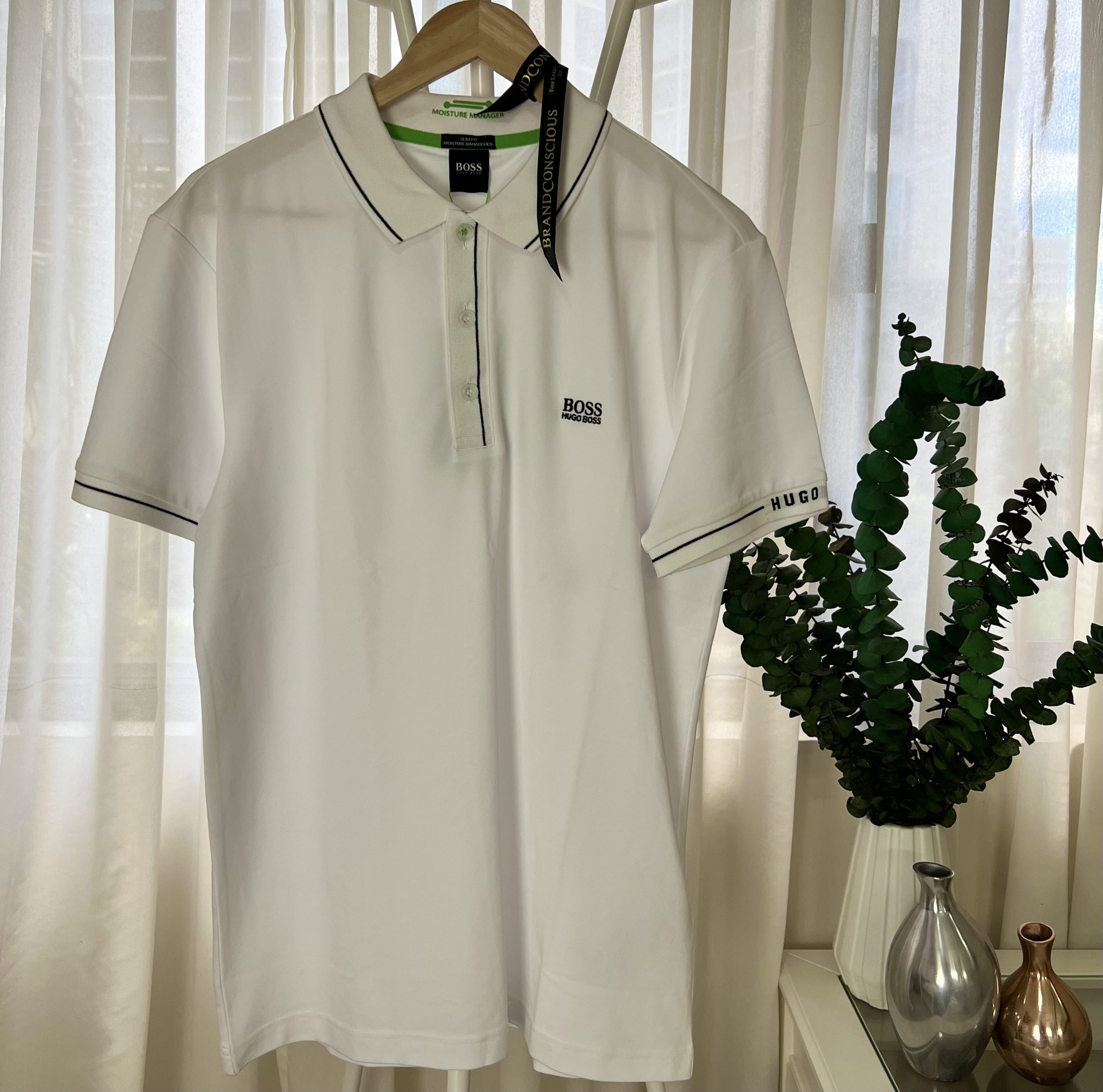 Hugo Boss Paule Slim Shirt White Size - BrandConscious