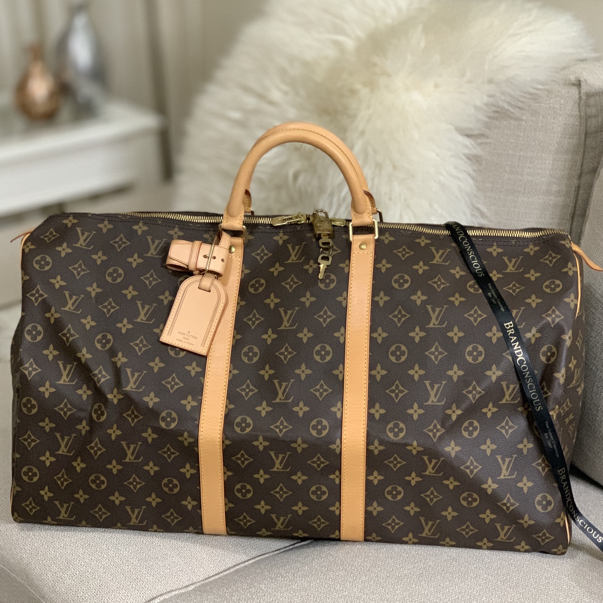 Sold at Auction: Medium Rare X Louis Vuitton Stars Monogram Keepall 60