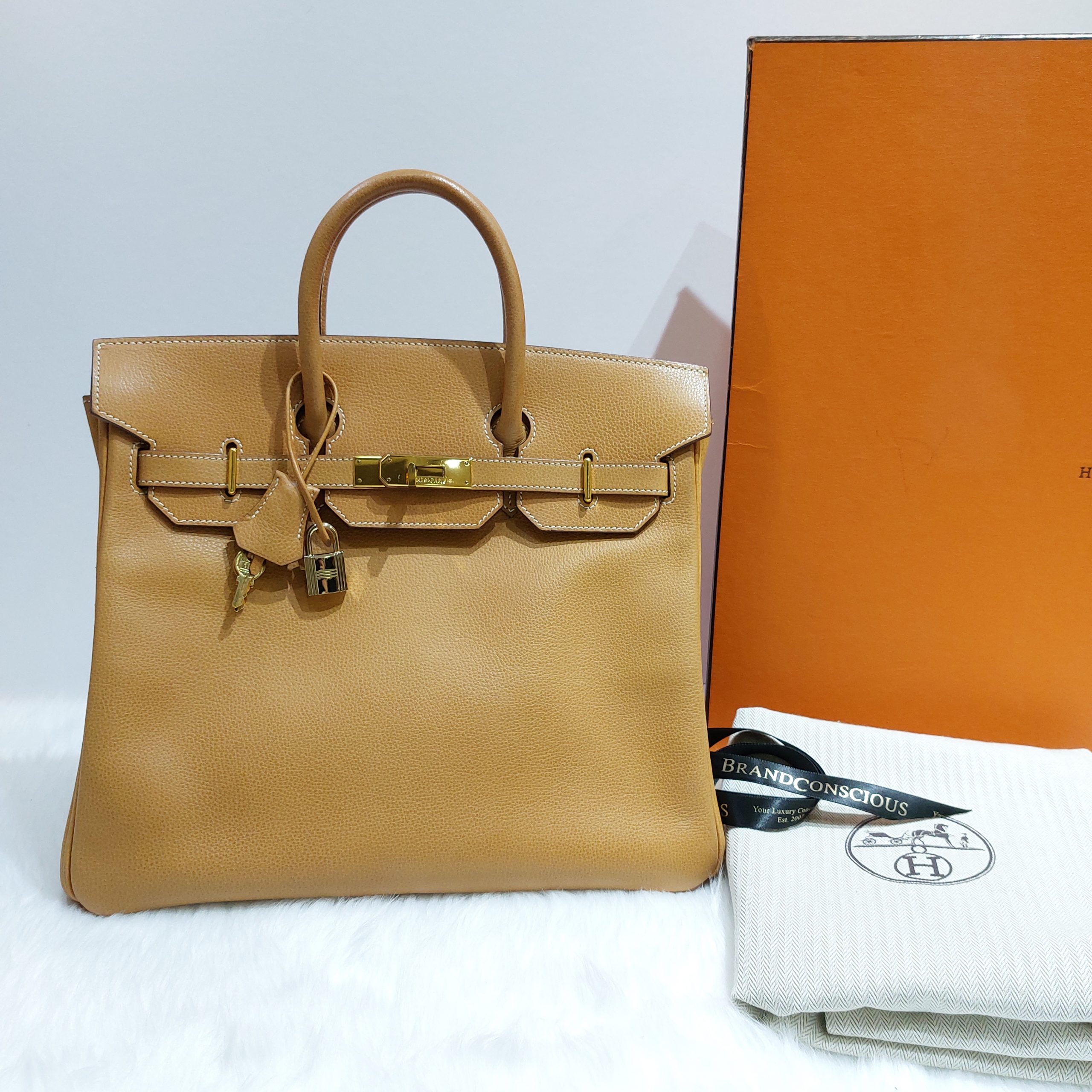 Hermes Natural Ardennes HAC Birkin 32 GHW Hermes