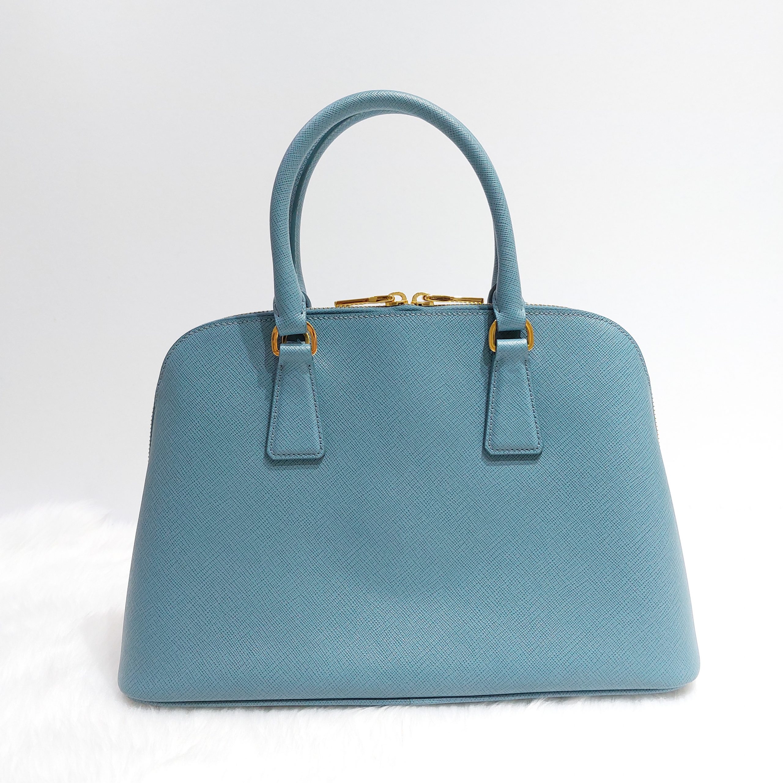 Prada Vernice BL0837 Saffiano Leather Top Handle Bag