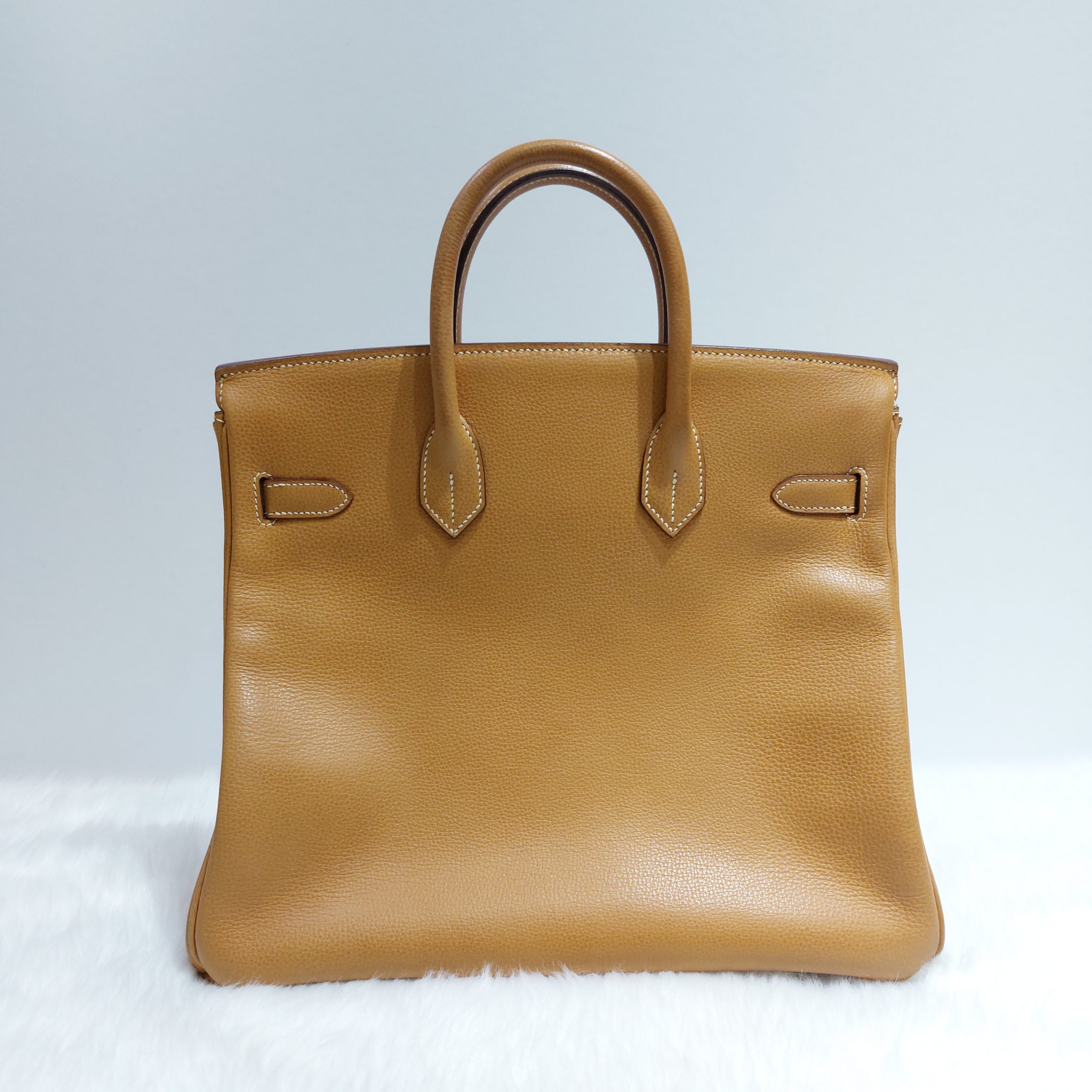 Hermès Vintage Naturelle Ardennes HAC Birkin 40 Gold Hardware