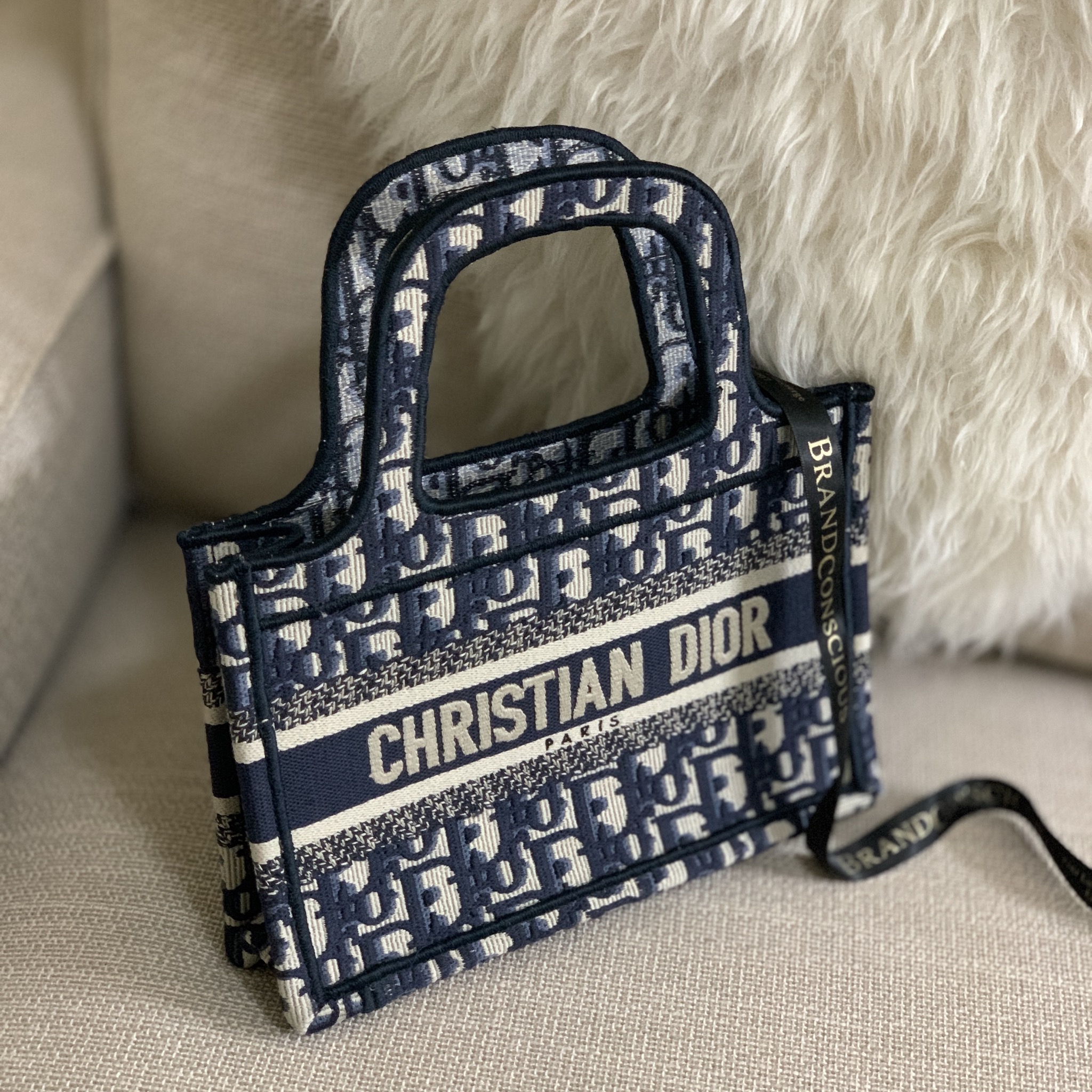 Dior Book Tote Small Blue – The Orange Box PH