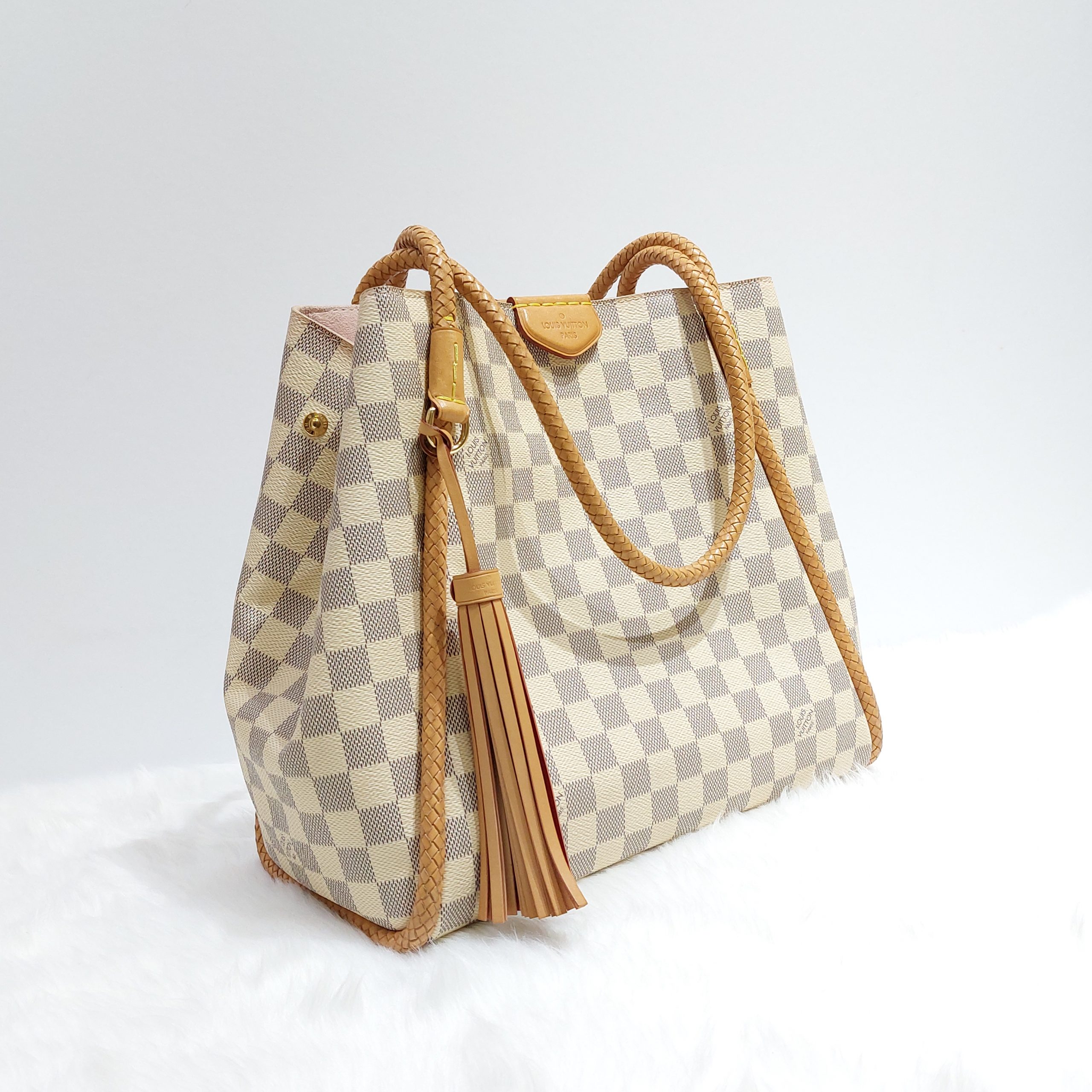 Louis Vuitton Propriano Tote Damier Azur Canvas Bag