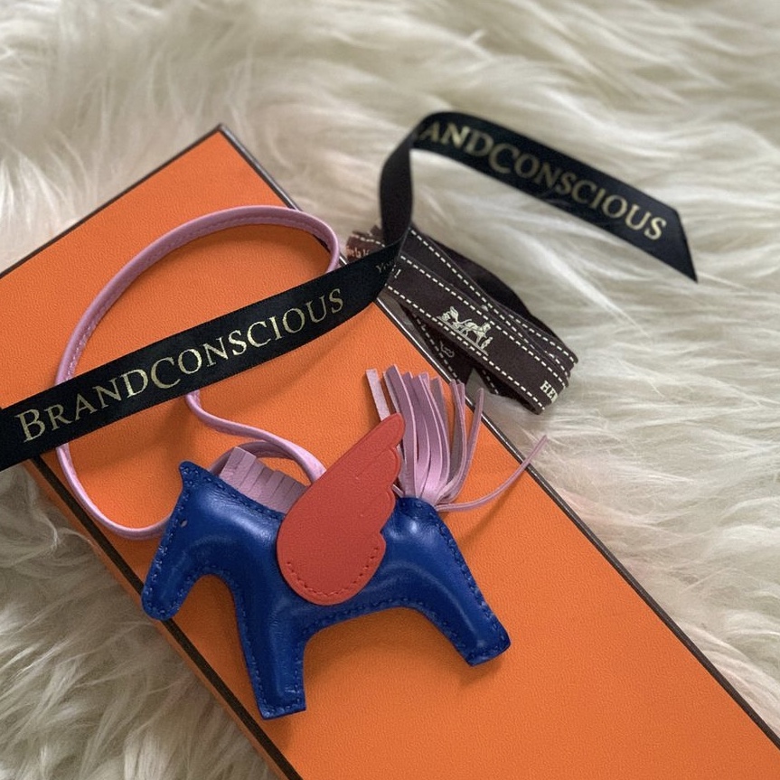 Hermes Bleu France/Mauve Sylvestre/Rouge Sellier Grigri Horse Rodeo Ba –  Madison Avenue Couture