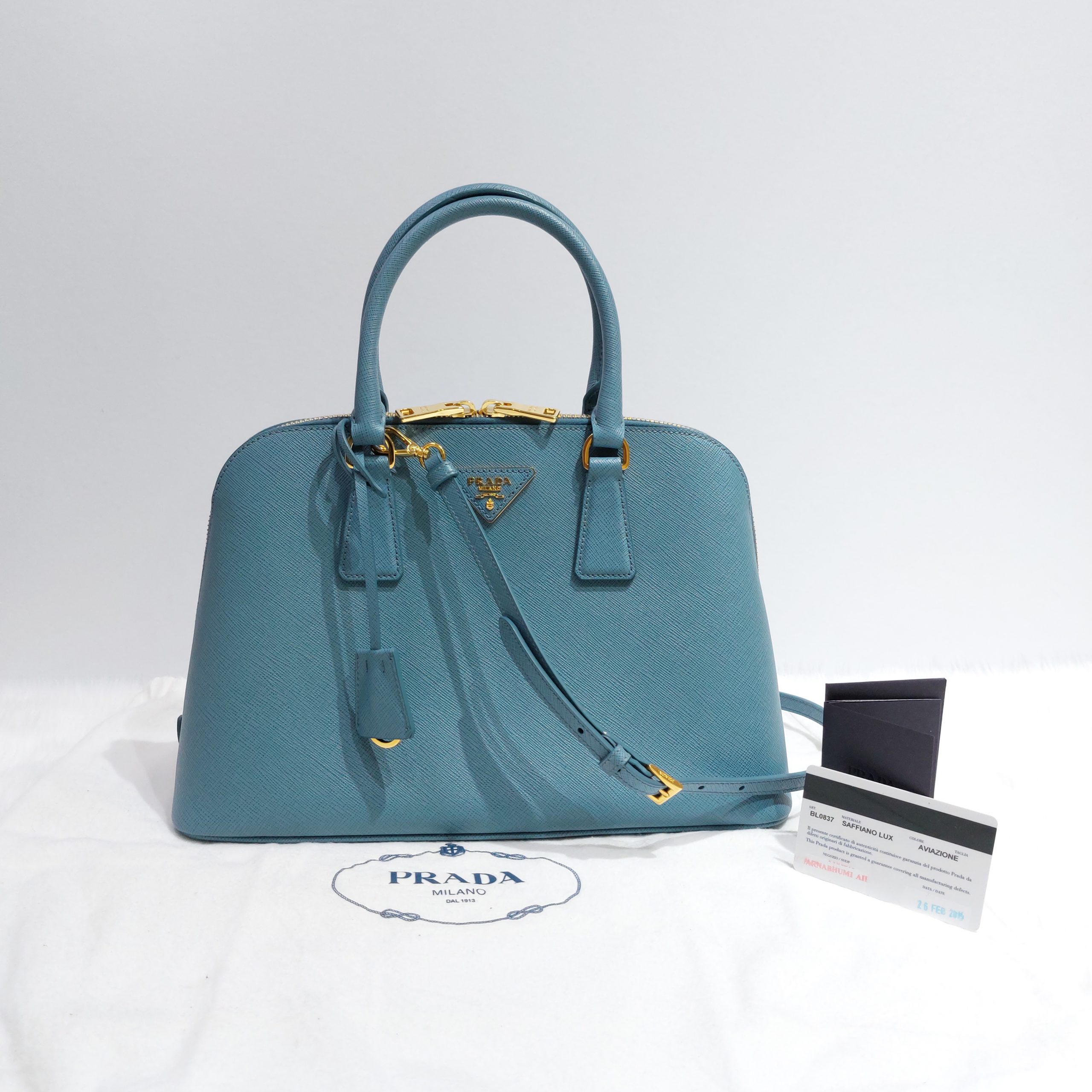 PRADA Saffiano Lux Bowler Bag Tote Top Handle/Unboxing/Luxury