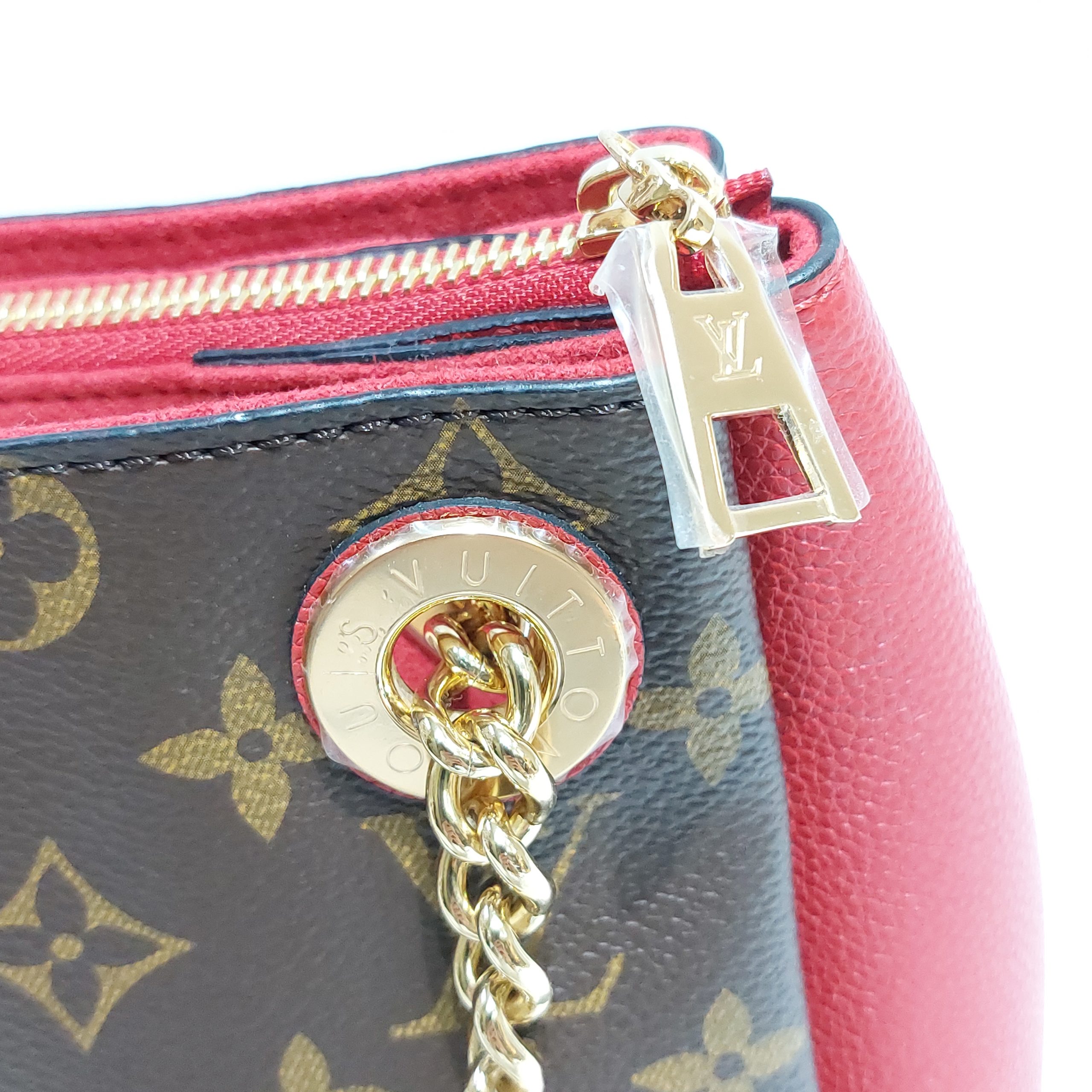 Replica Louis Vuitton M43774 Surene BB Monogram Coated Canvas and Grained  Calf Leather Women Shoulder bag Pink