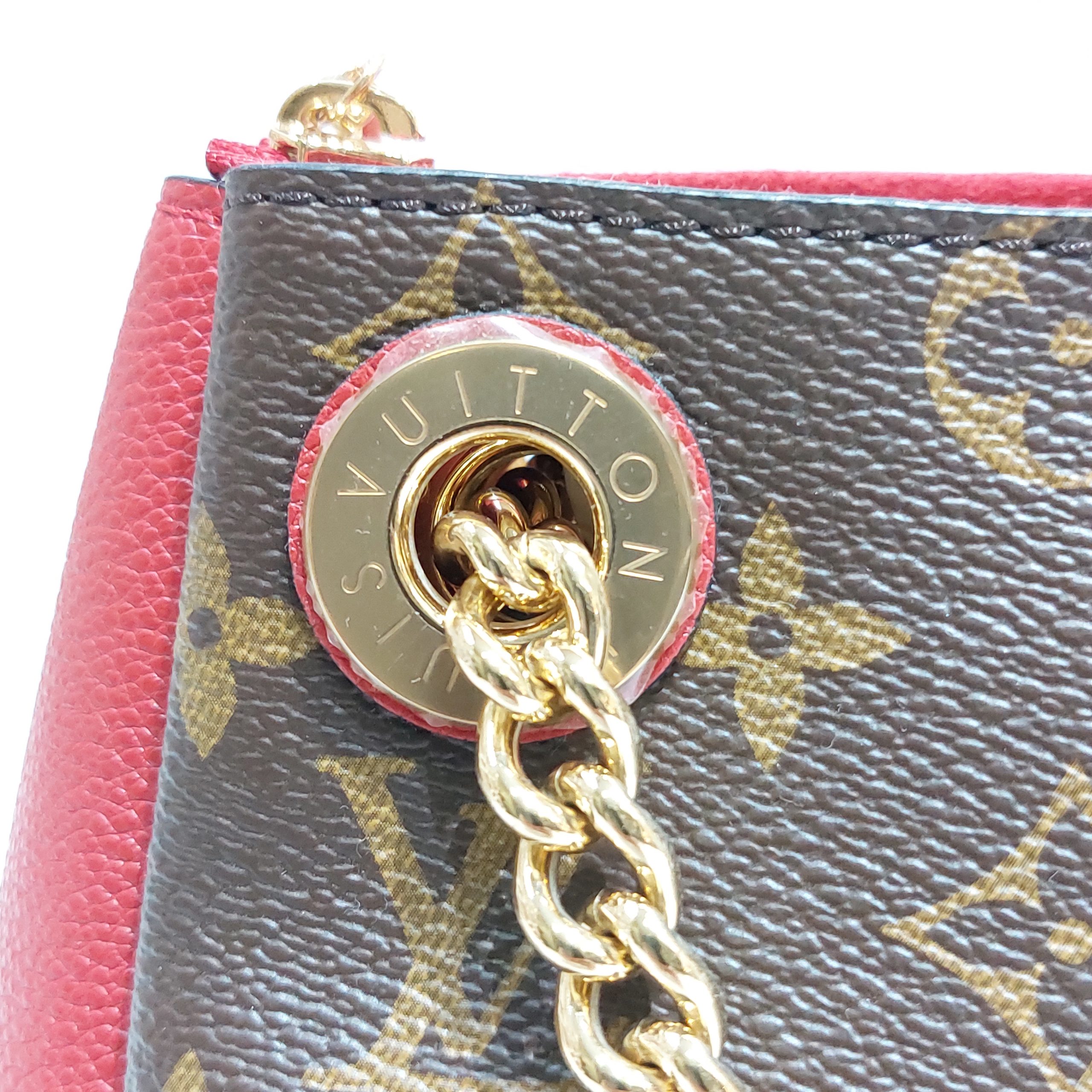 Louis Vuitton Monogram Canvas Surene BB Shoulder Handbag Cherry Article:  M43776 : : Fashion