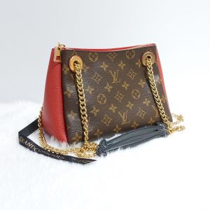 Louis Vuitton Surene BB Shoulder Bag Monogram Canvas Leather Brown