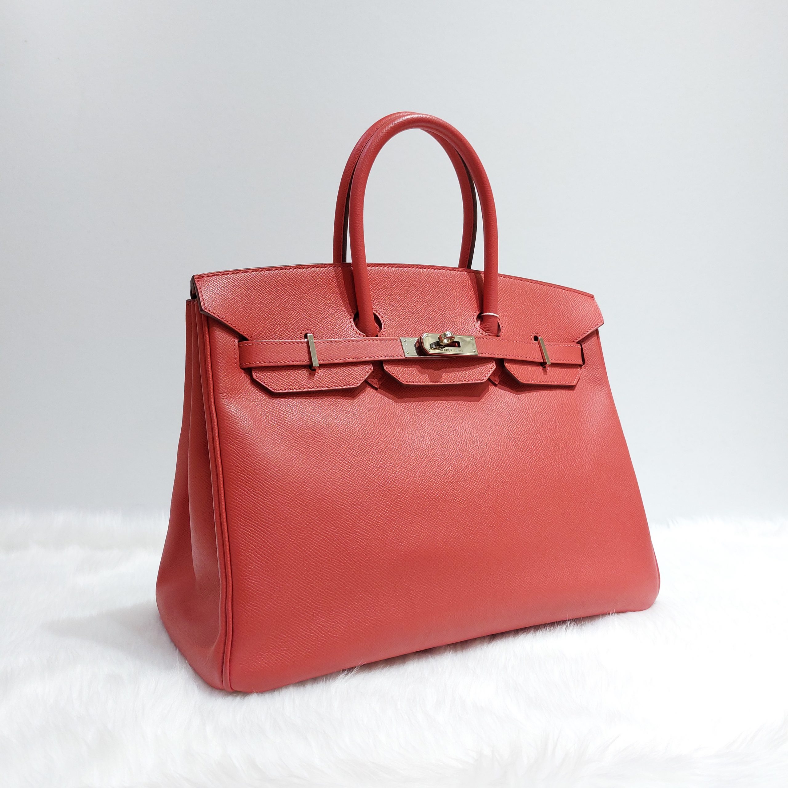 Sold at Auction: Hermes Birkin Handbag Rose Jaipur Epsom with Palladium  Hardware 35 Pink