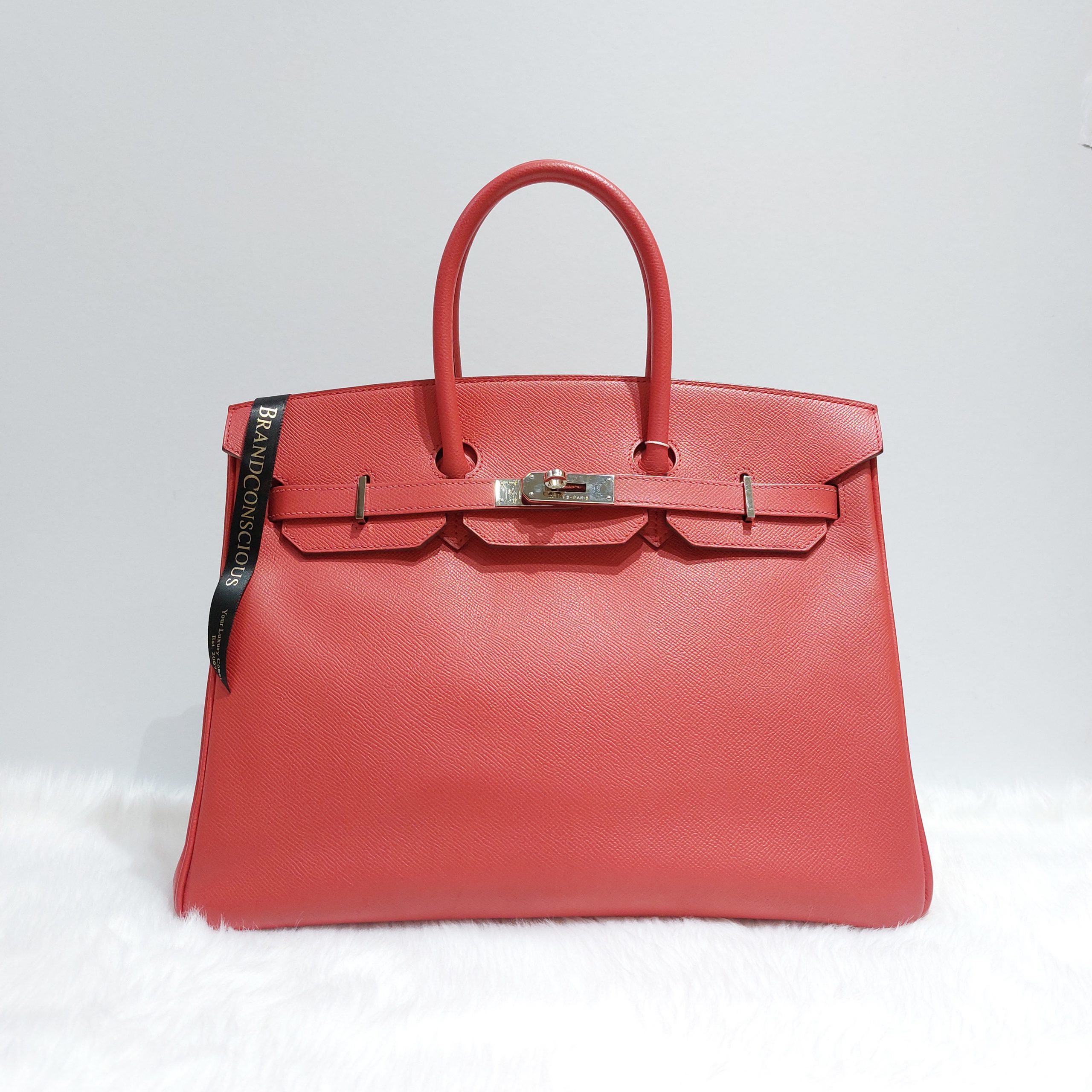 Hermès Birkin 35 Rose Jaipur Epsom Palladium Hardware