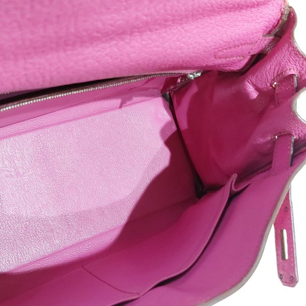 Hermes Kelly 28 Sellier Fuchsia Pink Chèvre Phw